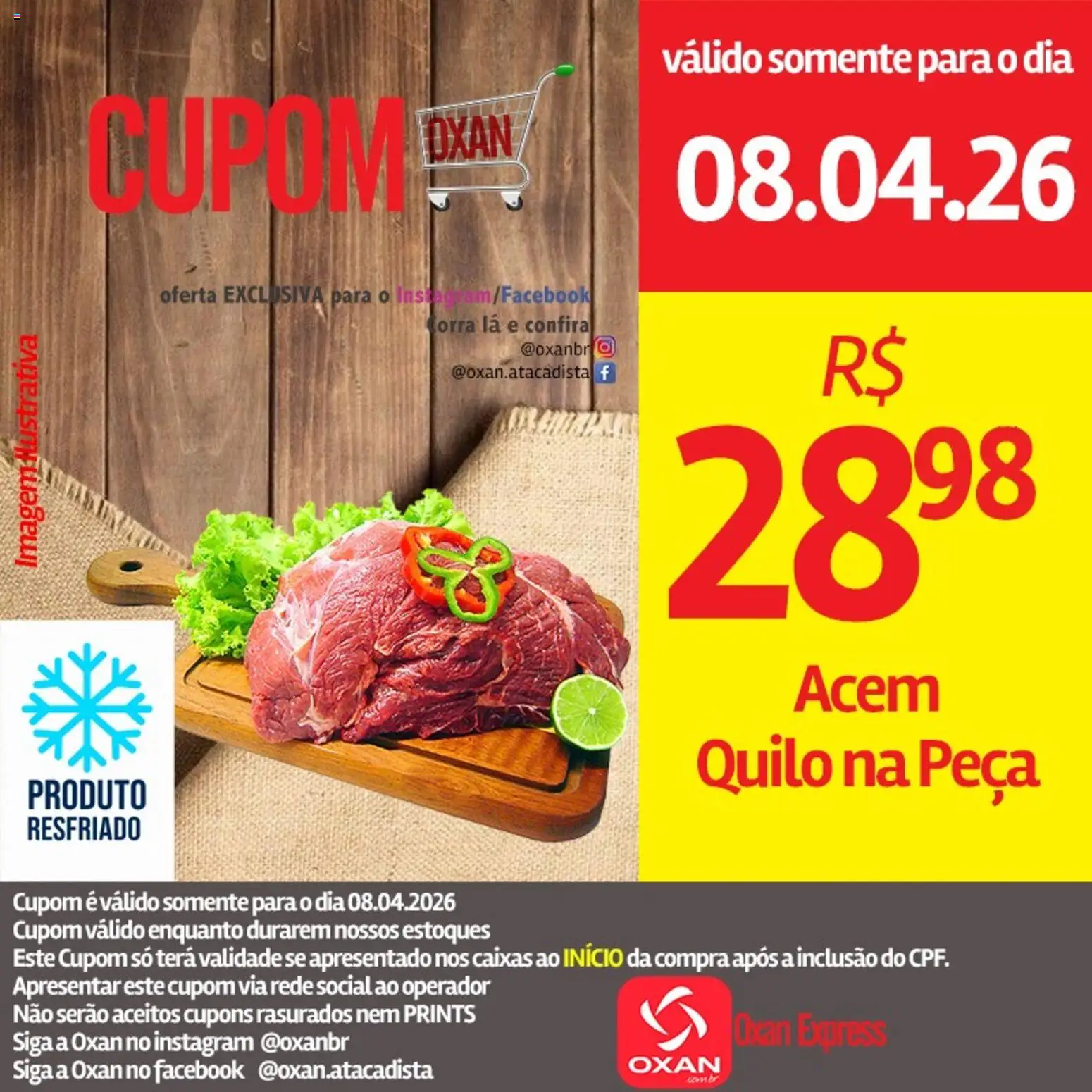 Oxan Atacadista Folheto - válido de 08.04.2026 | Página: 16 | Produtos: Acém