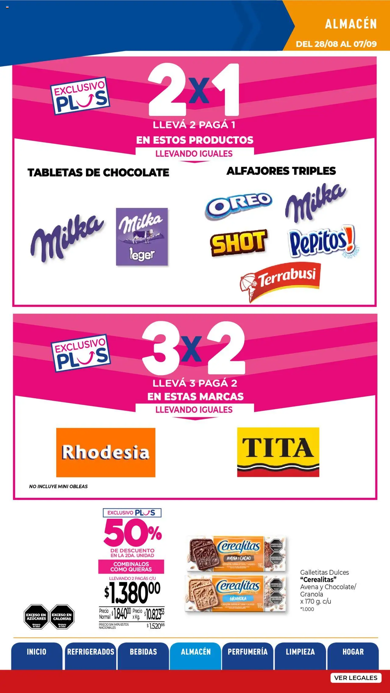 La Anonima Insuperables │ válido desde el 28.08.2025 | Página: 15 | Productos: Galletitas, Avena, Chocolate, Cacao