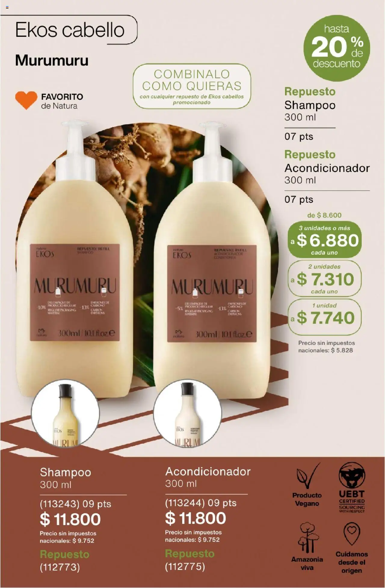 Catálogo Natura Ciclo 13 │ válido desde el 11.09.2025 | Página: 286 | Productos: Shampoo, Acondicionador