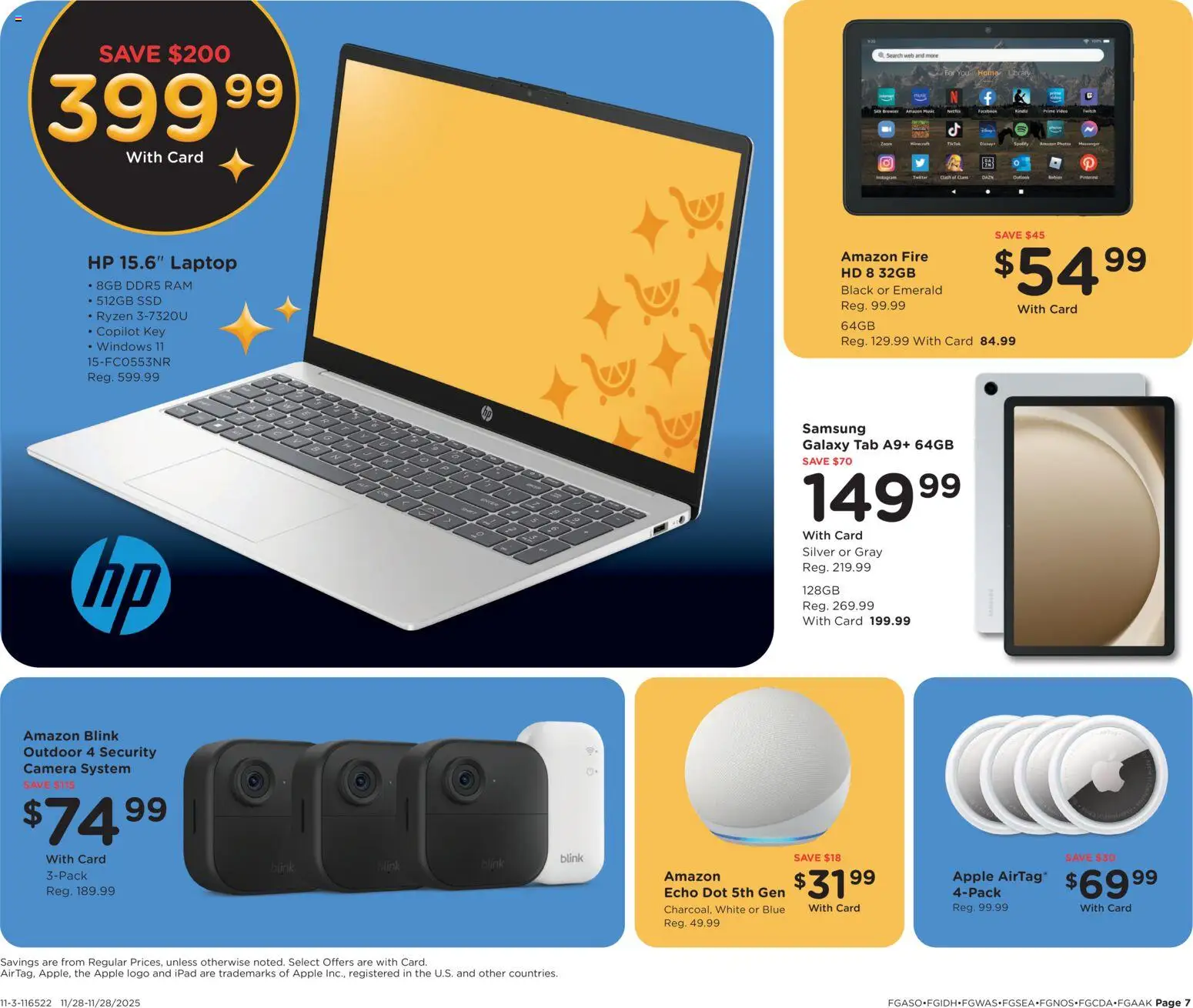 Fred Meyer Home & Apparel - valid from 28.11.2025 | Page: 8 | Products: Camera, Ipad, Laptop, SSD