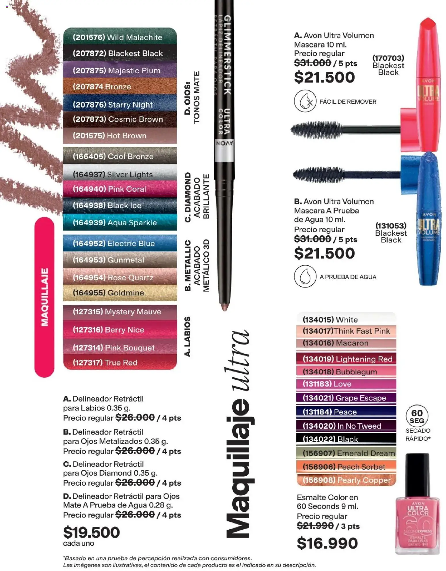 Avon revista - valida desde el 01.05.2026 | Página: 54 | Productos: Agua, Maquillaje, Máscara, Delineador