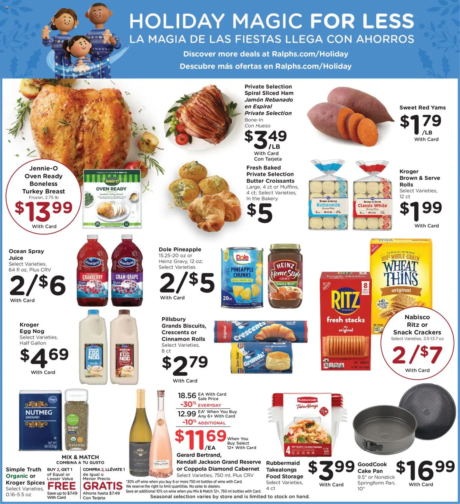 Ralphs Weekly Ad - CA - valid from 10.12.2025 | Page: 6 | Products: Juice, Beef, Sugar, Croissants