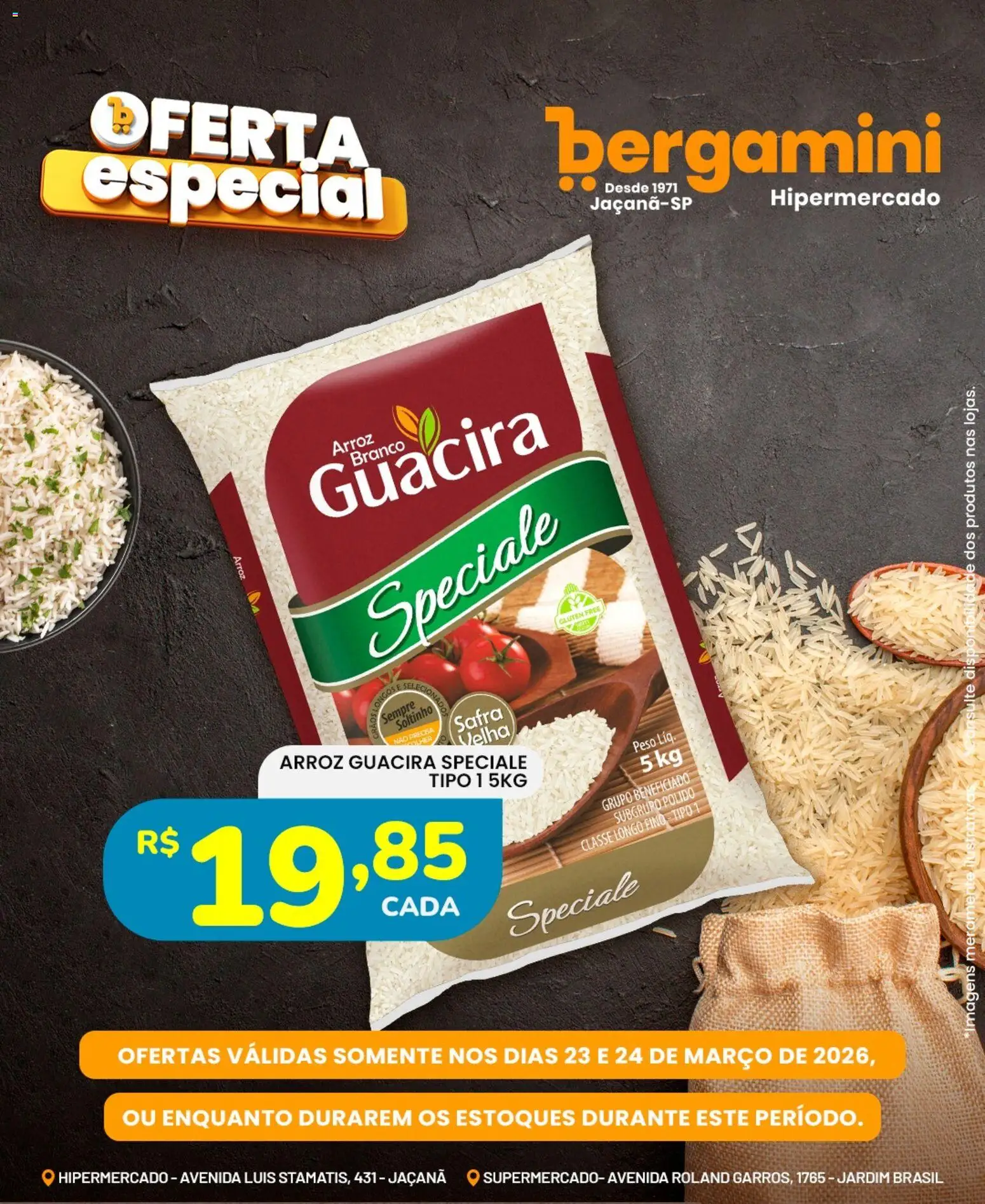 Supermercado Bergamini Folheto - válido de 23.03.2026 | Página: 2 | Produtos: Arroz
