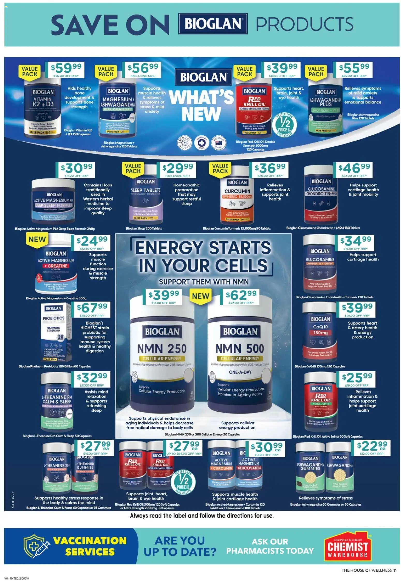 Chemist Warehouse catalogue - valid from 09.04.2026 | Page: 11 | Products: Powder, Oil, Date, Tablets