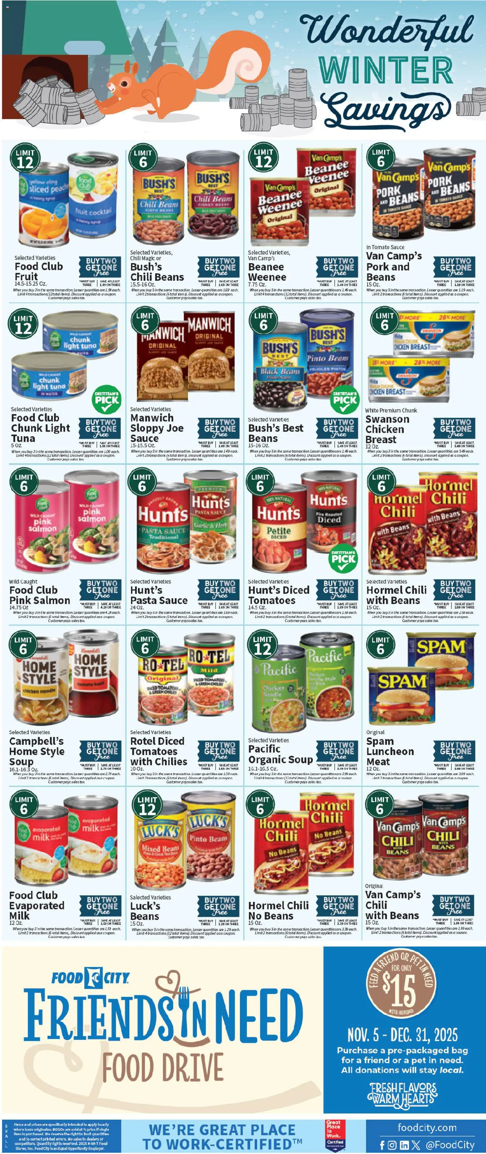 Food City Weekly Ad - valid from 03.12.2025 | Page: 8 | Products: Milk, Tomatoes, Sauce, Bag
