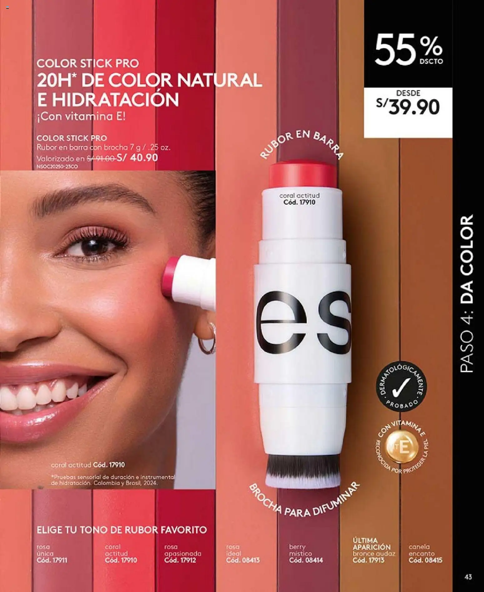 Catálogo Ésika válido desde 31.01.2026 | Página: 43 | Productos: Brocha, Rubor