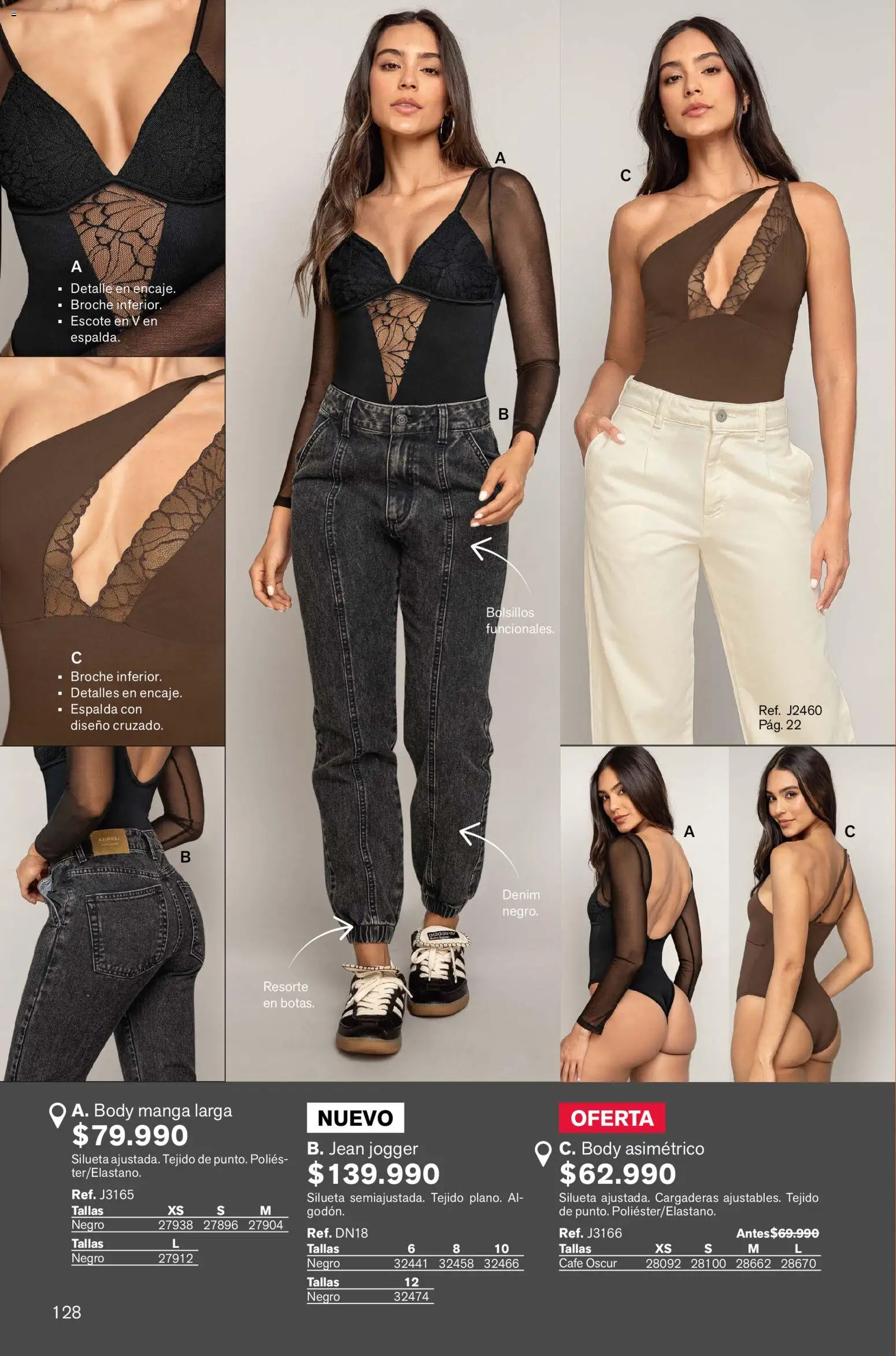Leonisa revista - valida desde el 02.01.2026 | Página: 128 | Productos: Body, Jean, Café