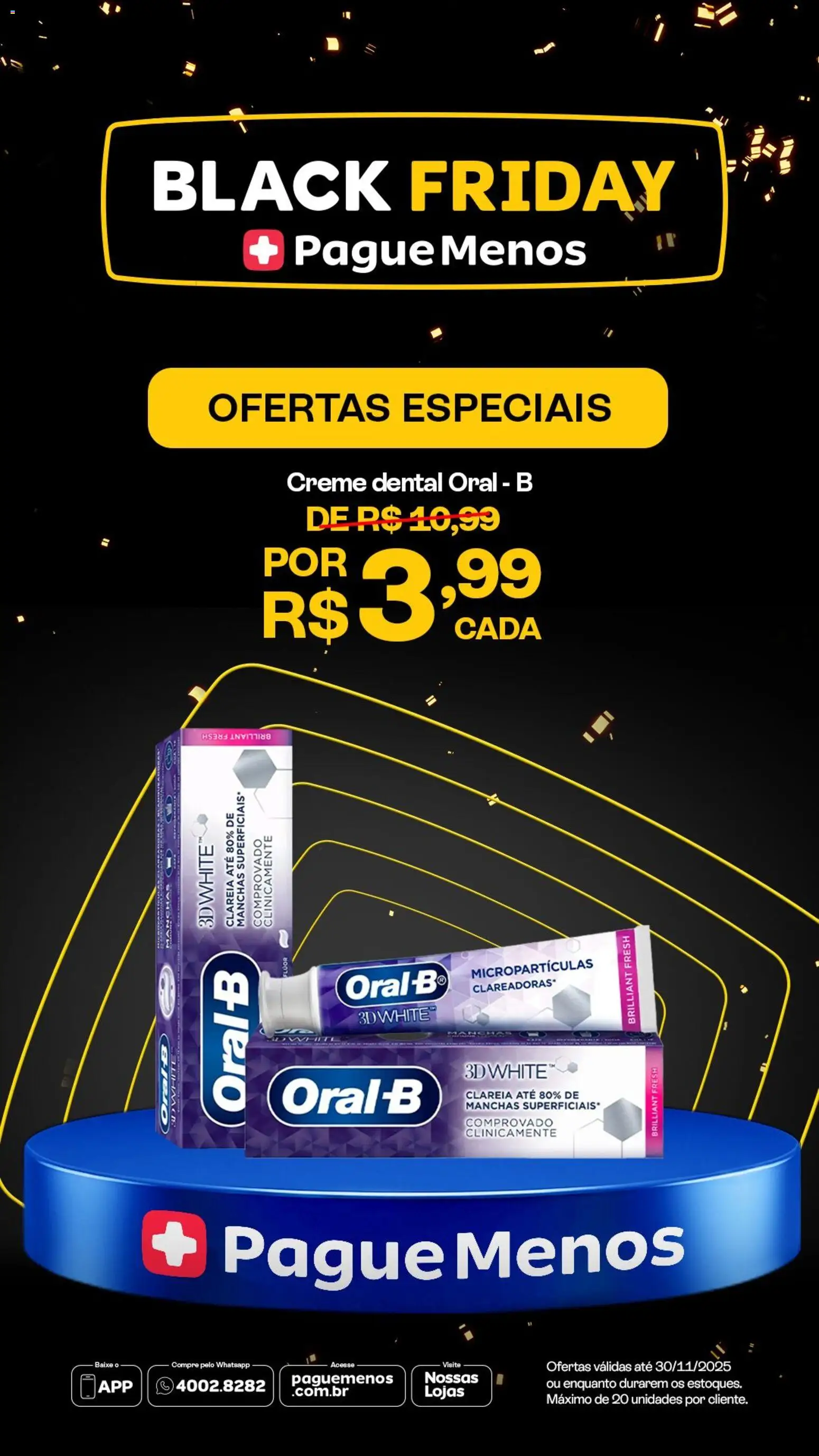 Pague Menos Folheto - válido de 03.11.2025 | Página: 3 | Produtos: Creme, Creme dental