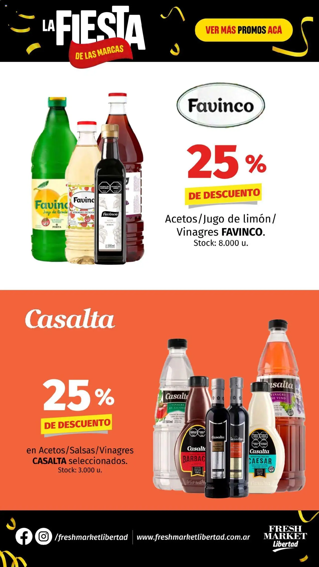 Hipermercado Libertad - La Fiesta  - Fresh │ válido desde el 26.06.2025 | Página: 16 | Productos: Aderezo, Aceto, Jugo, Vino