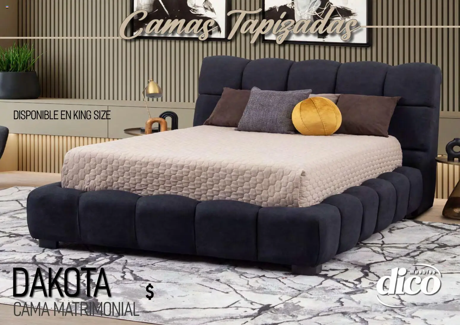Nuevas ofertas de Muebles Dico válidas en toda la República Mexicana desde el 01.04.2026. ¡Encuentra las mejores ofertas en Muebles Dico catálogo Camas tapizadas ! | Página: 36