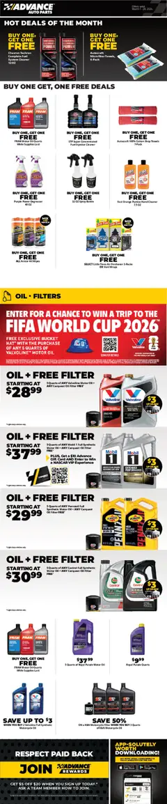 Preview of Advance Auto Parts weekly ads valid from 01.03.2026