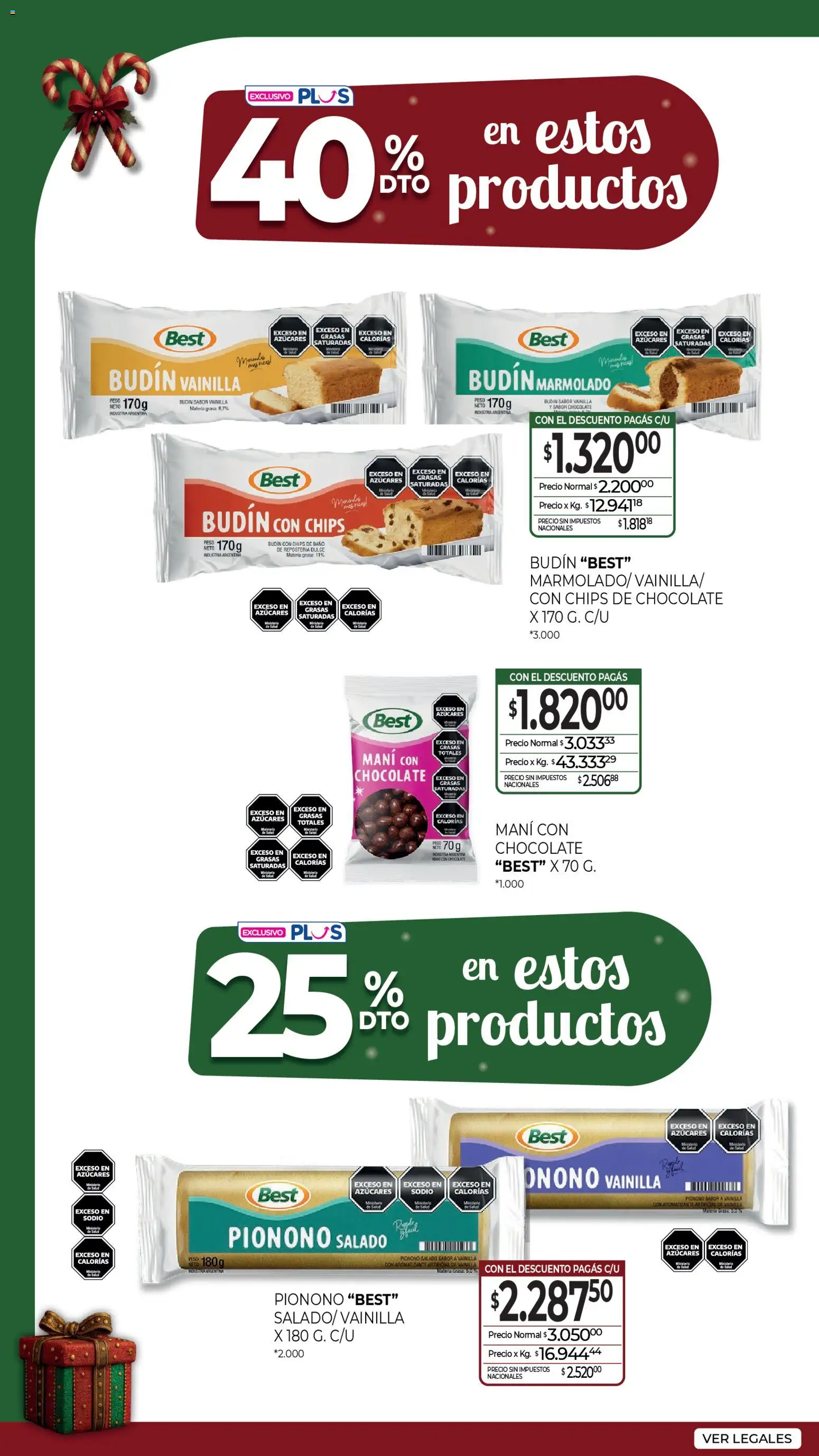 La Anonima Marca Propia Fiestas │ válido desde el 18.12.2025 | Página: 21 | Productos: Baño, Budín, Mani, Chocolate