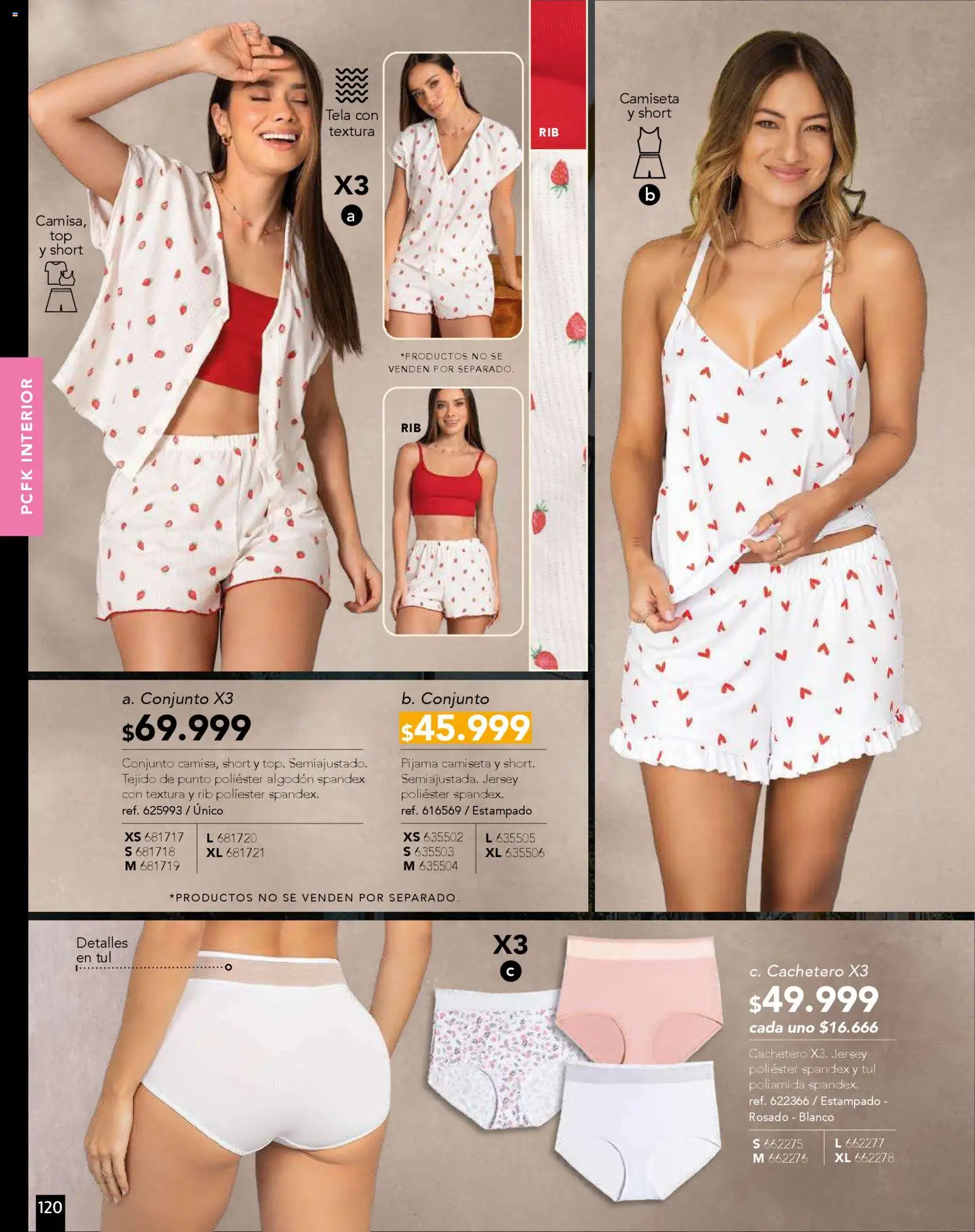 Pacifika revista - valida desde el 01.11.2025 | Página: 120 | Productos: Short, Cachetero, Camiseta, Pijama