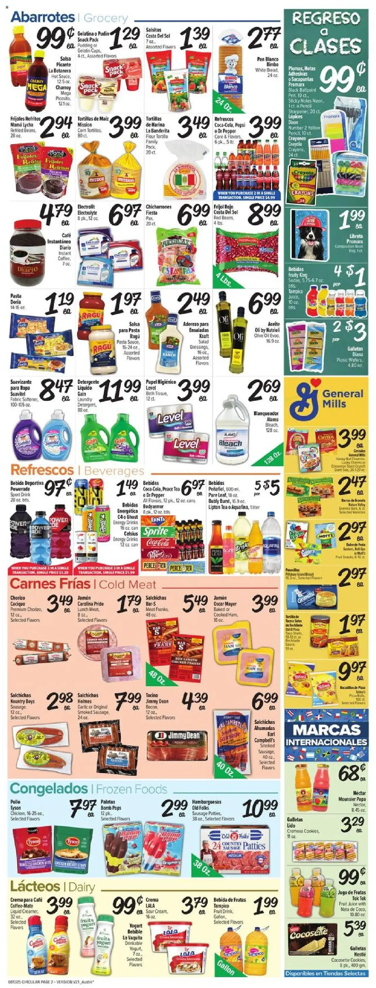Fiesta Mart Weekly Ad - valid from 13.08.2025 | Page: 2 | Products: Pizza, Pasta, Salad, Pepper