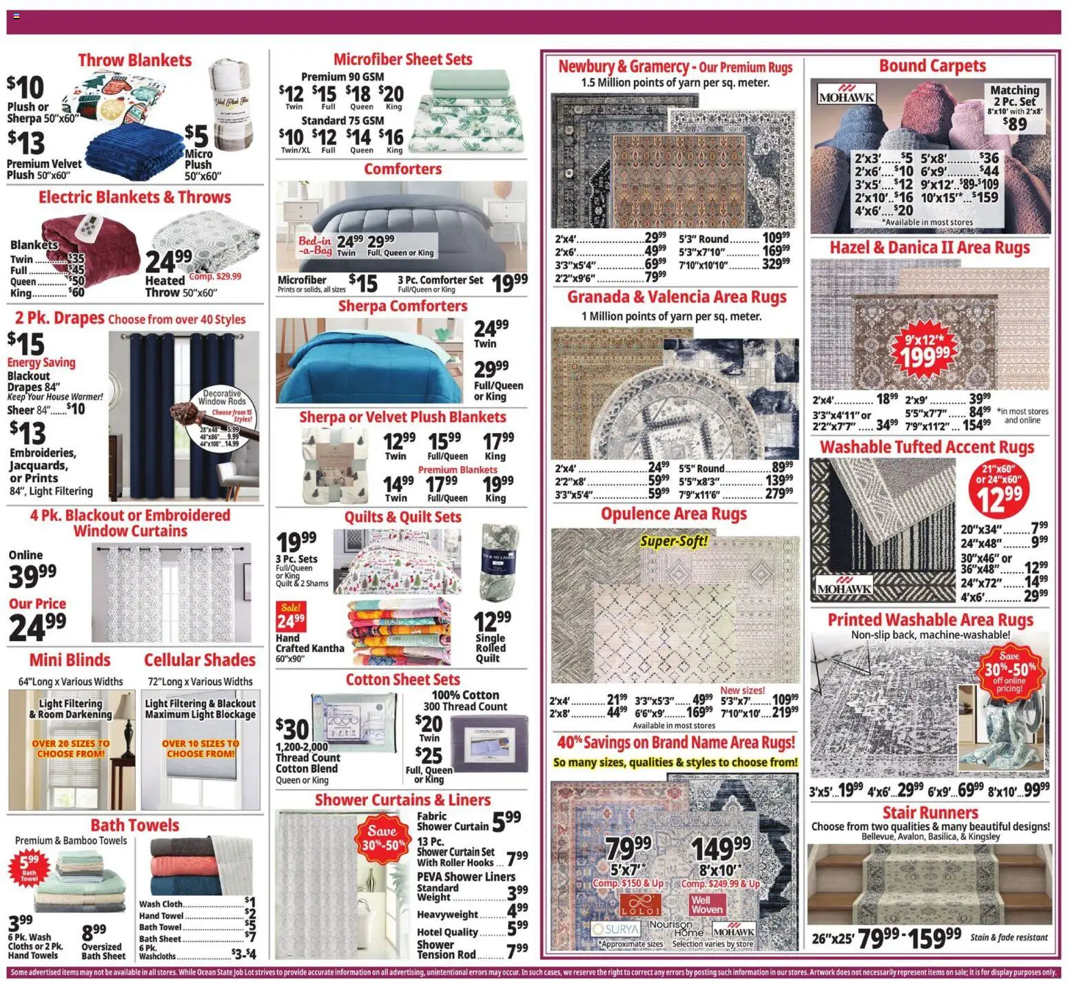 Ocean State Job Lot Weekly Ad - valid from 13.11.2025 | Page: 6 | Products: Yarn, Quilt, Sheet, Rod