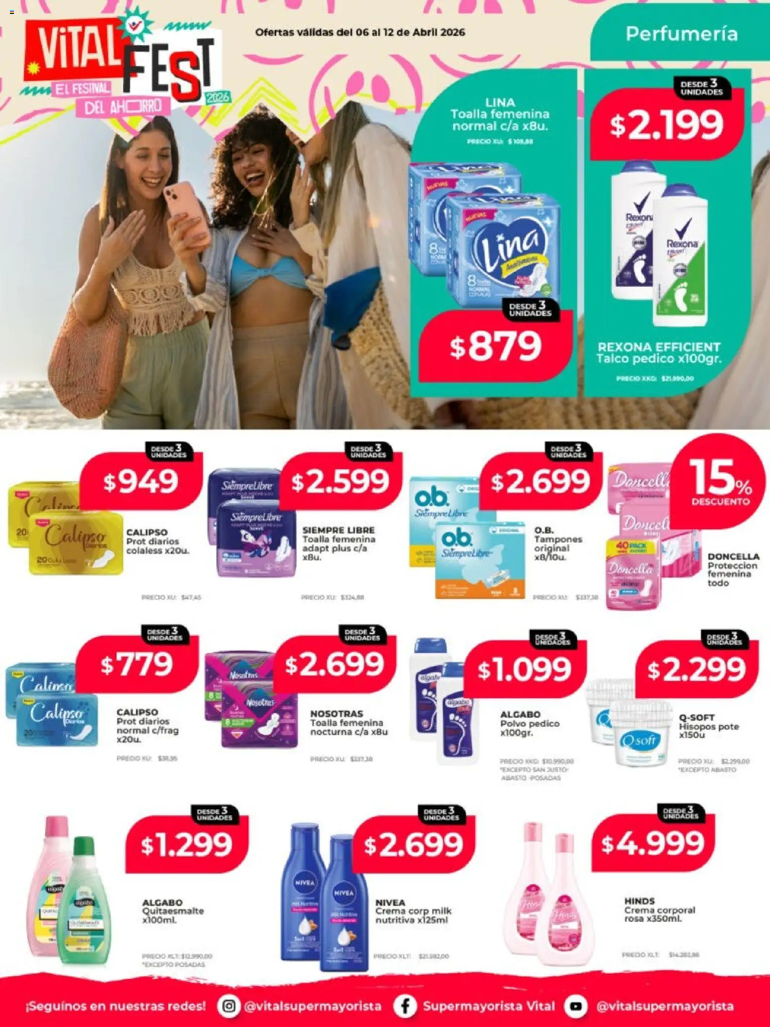 Vital - Ofertas - Resistencia │ válido desde el 06.04.2026 | Página: 5 | Productos: Tampones, Toalla, Polvo, Crema