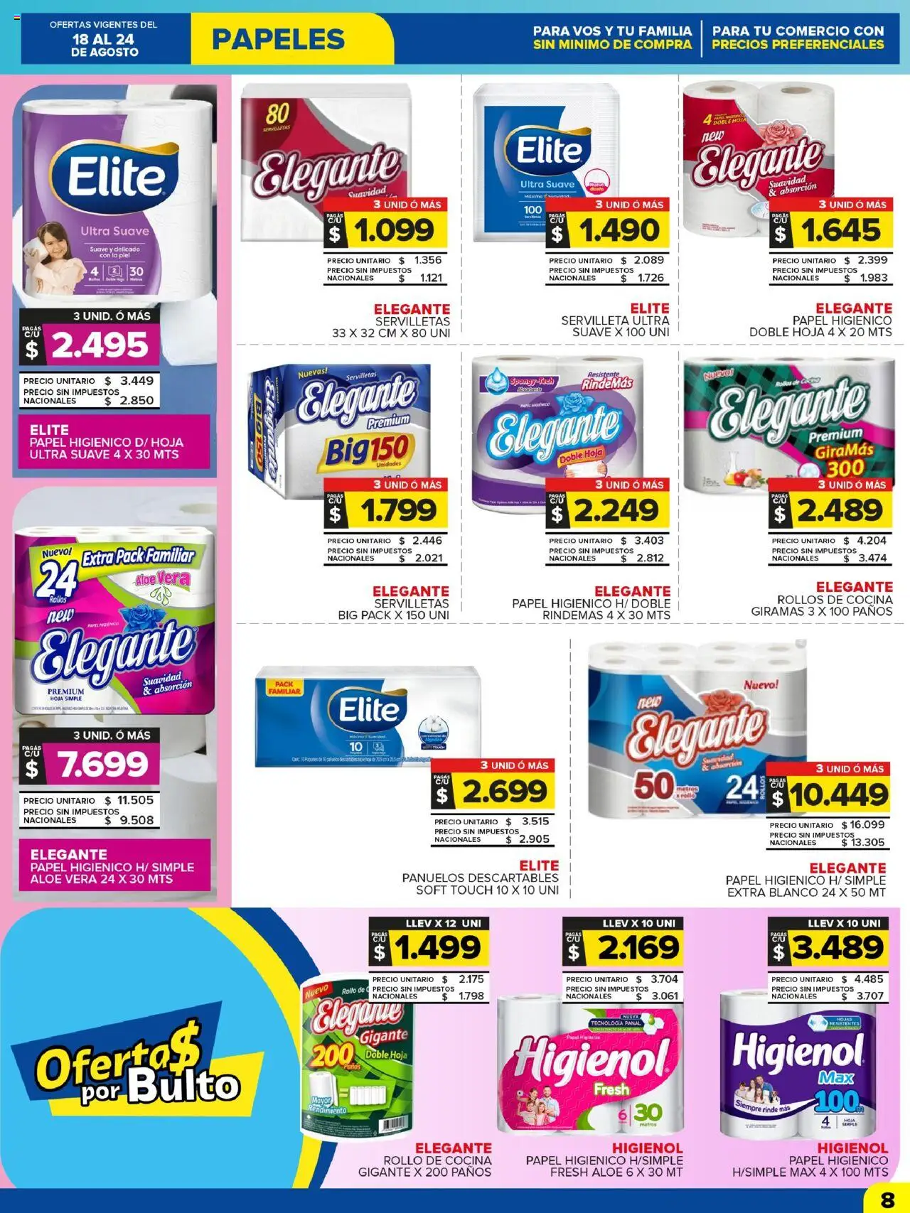 Carrefour Maxi catálogo - CABA │ válido desde el 18.08.2025 | Página: 8 | Productos: Papel higiénico, Cocina, Servilletas