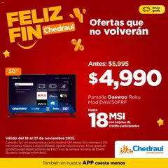 Vista previa de Chedraui Buen Fin, nuevo folleto de la tienda, válido en México a partir del 18.11.2025