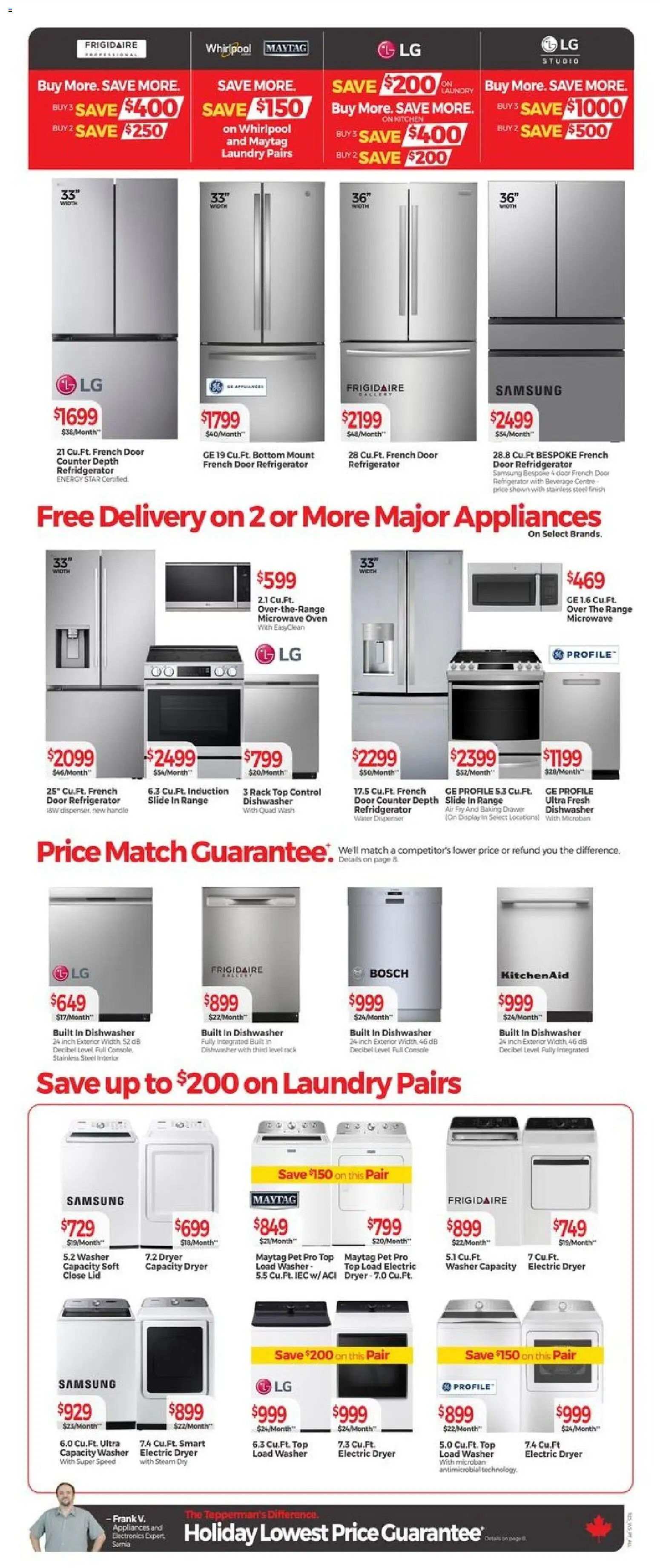 Tepperman's flyer valid from 27.11.2025 | Page: 10 | Products: Dryer, Oven, Microwave oven, Dishwasher