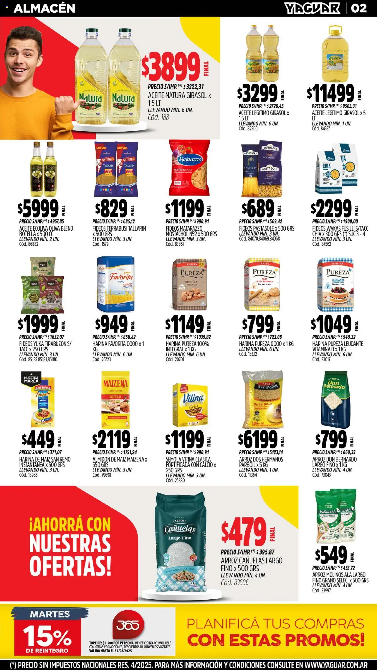Yaguar - General Roca │ válido desde el 18.08.2025 | Página: 2 | Productos: Botella, Aceite, Oliva, Arroz