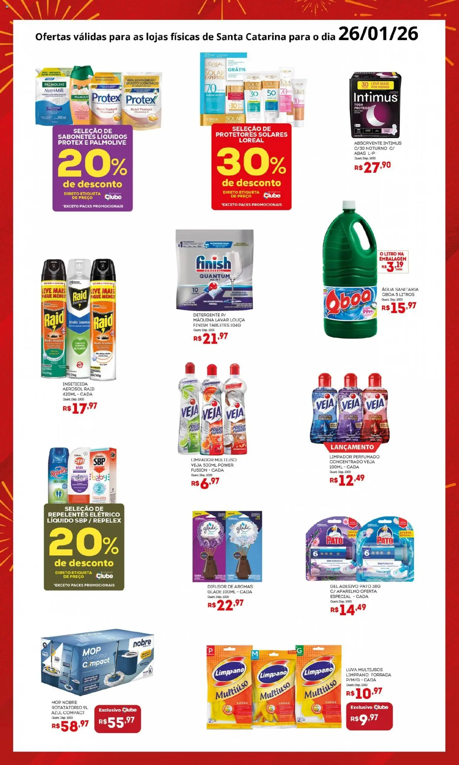 Bistek Supermercados Folheto - válido de 26.01.2026 | Página: 2 | Produtos: Mop, Absorvente, Desinfetante, Água sanitária
