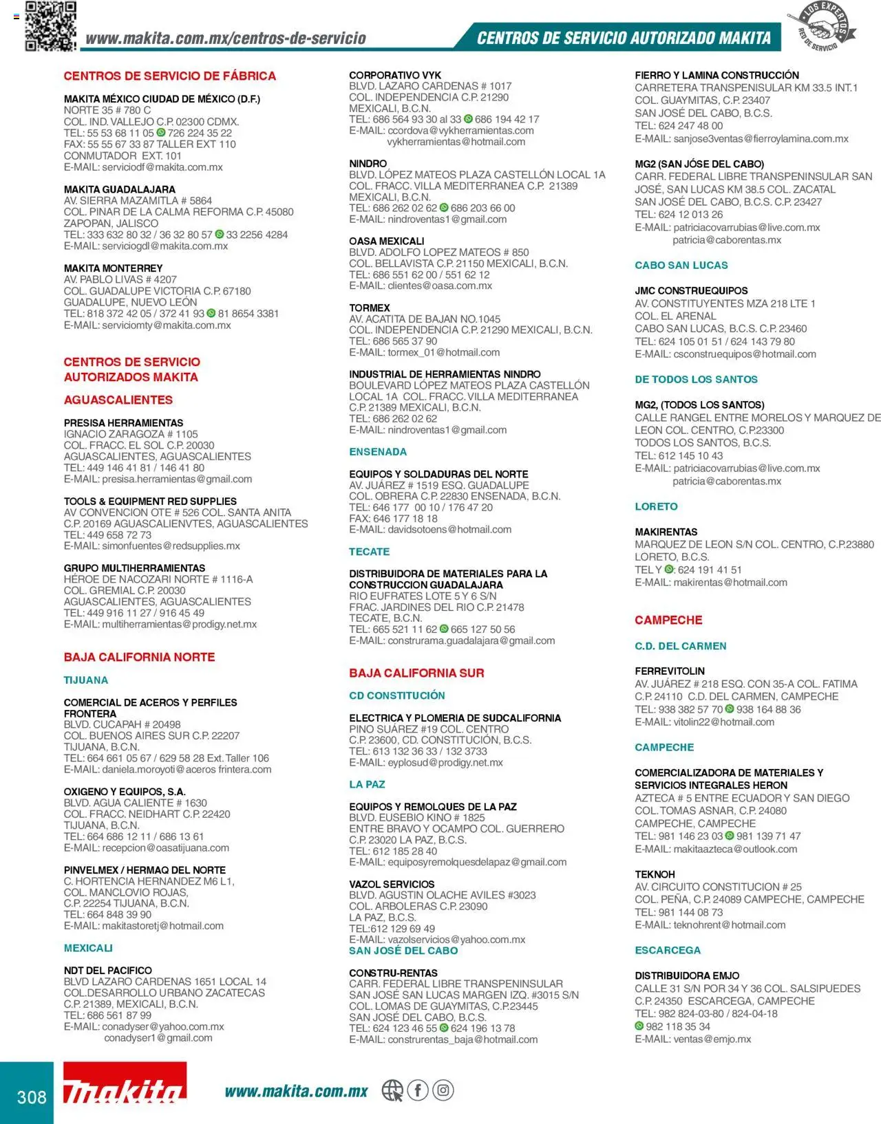 Nuevas ofertas de Makita válidas en toda la República Mexicana desde el 08.07.2024. ¡Encuentra las mejores ofertas en Makita catálogo Accesorios! | Página: 308 | Productos: Agua, Sierra