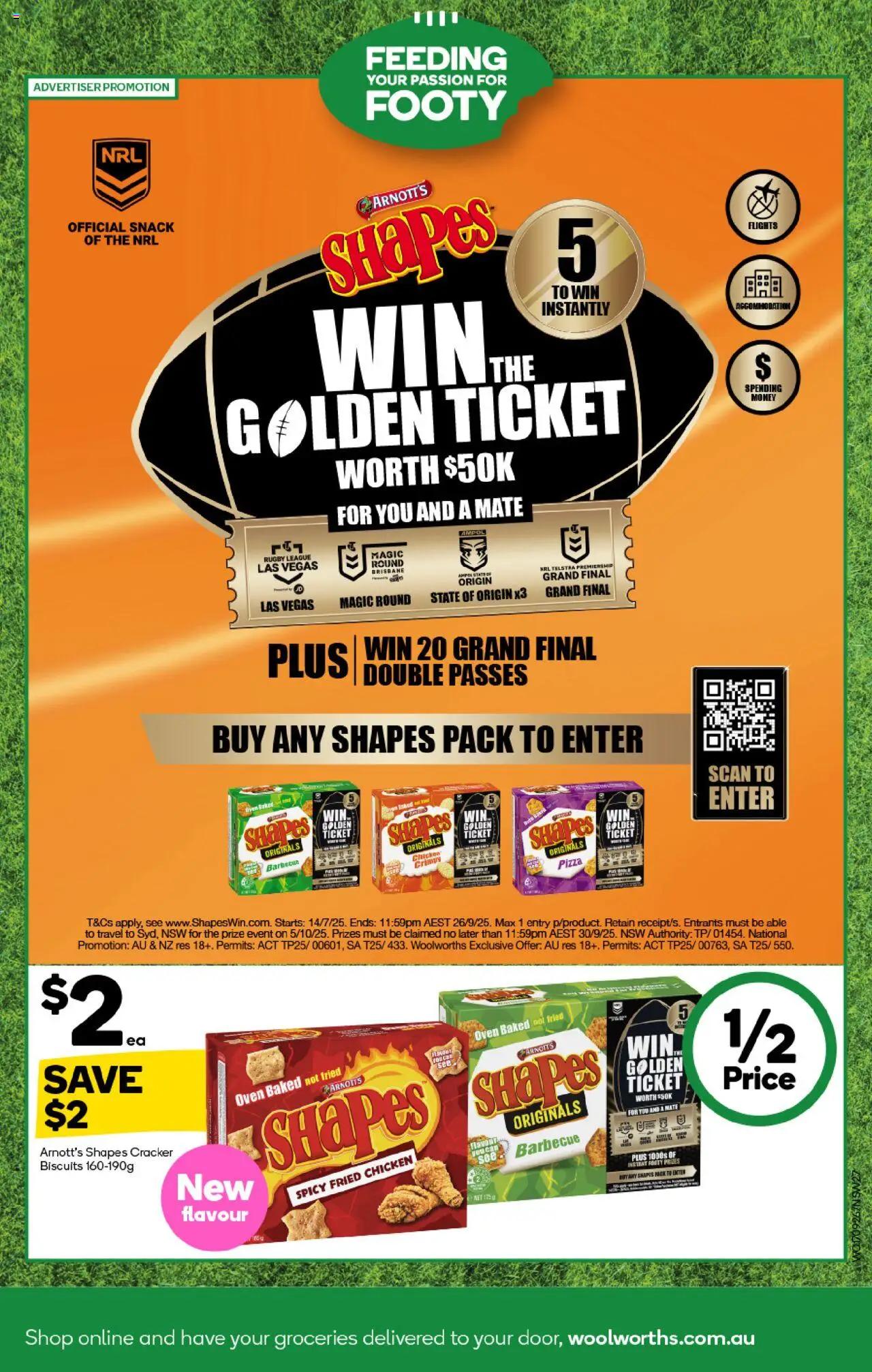 Woolworths catalogue - valid from 17.09.2025 | Page: 25 | Products: Pizza, Chicken, Biscuits, Oven