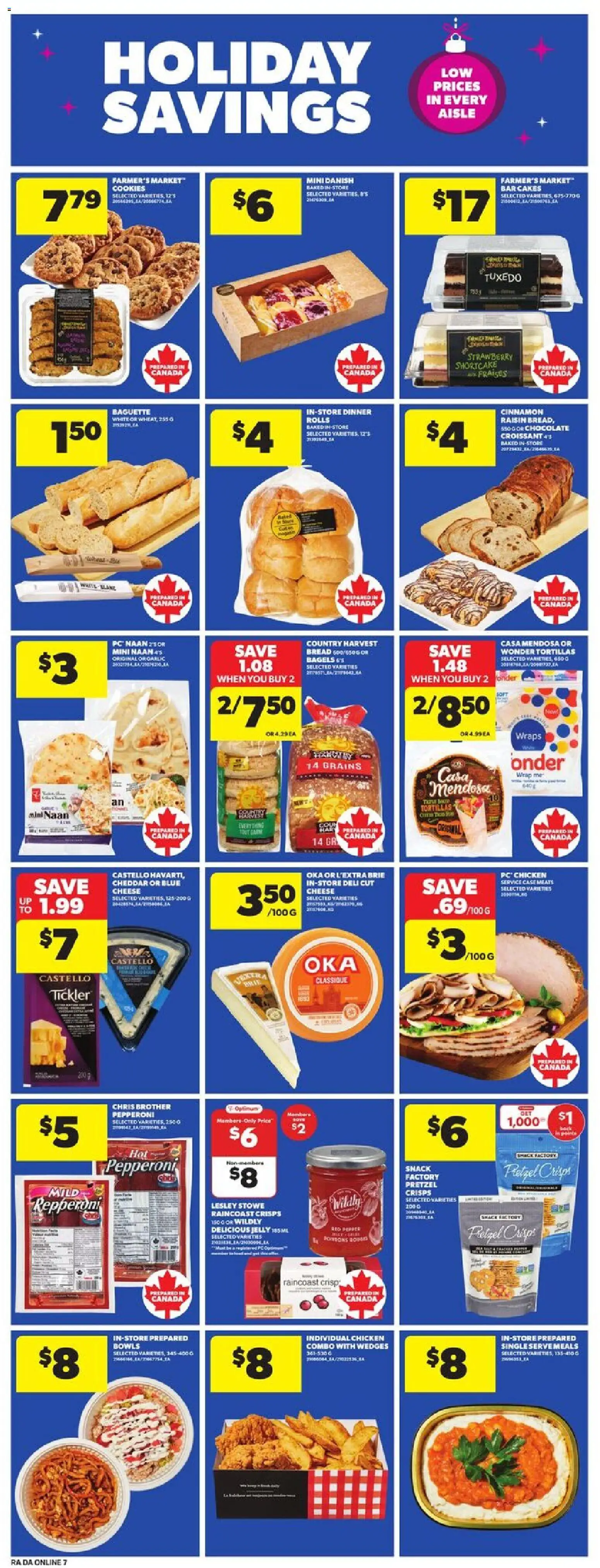 Atlantic Superstore flyer valid from 06.11.2025 | Page: 14 | Products: Cookies, Cheese, Bread, Chicken