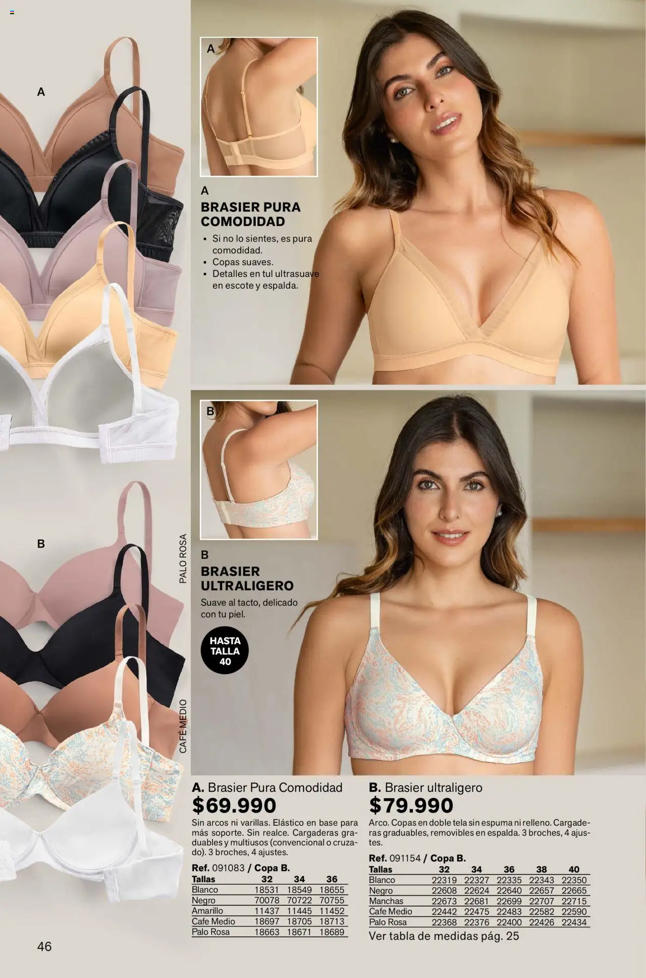 Leonisa revista - valida desde el 01.10.2025 | Página: 46 | Productos: Espuma, Brasier, Café
