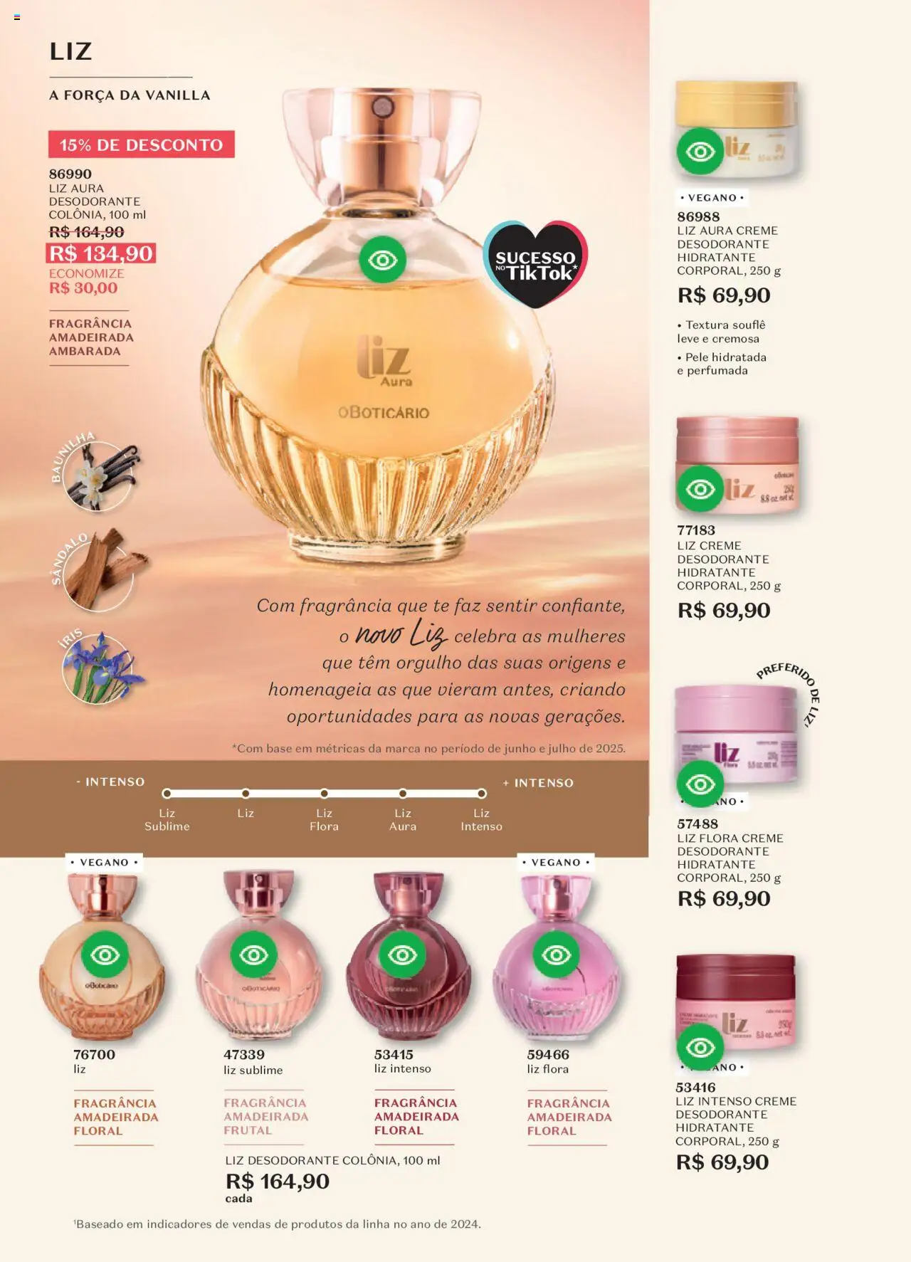 O Boticário Folheto - válido de 22.09.2025 | Página: 75 | Produtos: Fragrância, Desodorante, Base, Creme