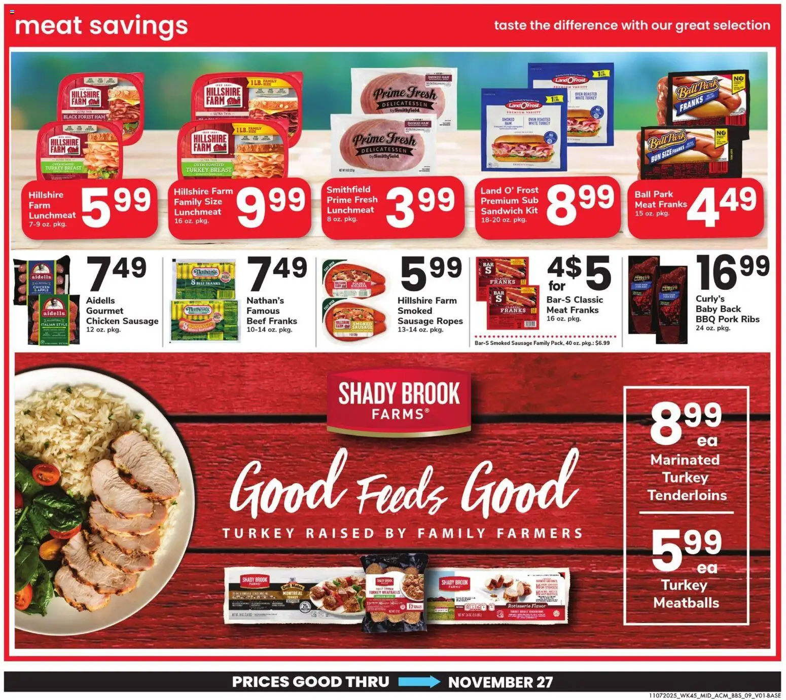 Acme Big Book of Savings - valid from 07.11.2025 | Page: 9 | Products: Ham, Beef, Sausage, Oven