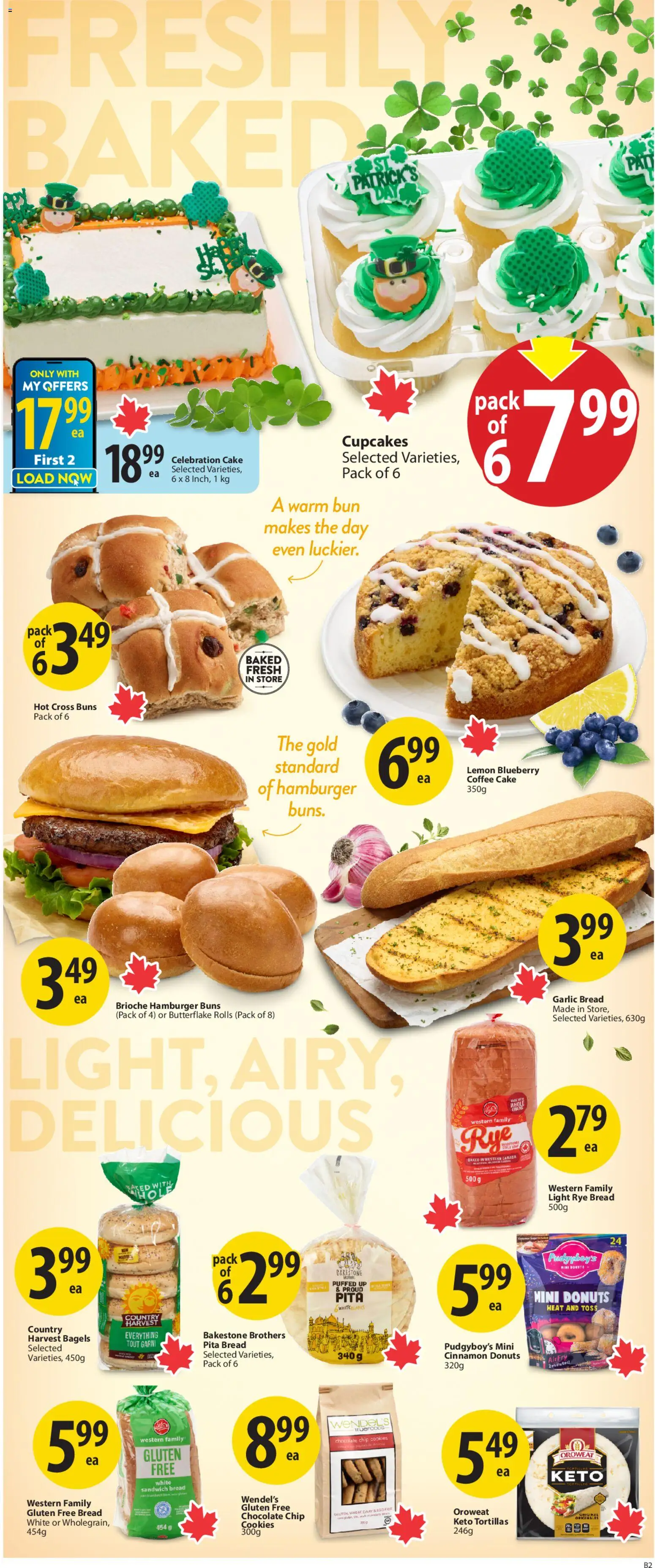 Save on foods flyer valid from 12.03.2026 | Page: 9 | Products: Cookies, Bread, Coffee, Chocolate