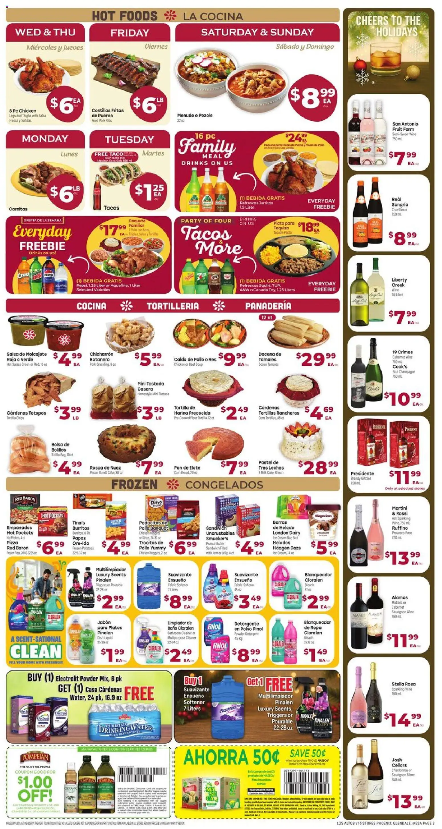 Cardenas Weekly Ad - AZ - valid from 10.12.2025 | Page: 3 | Products: Pan, Butter, Pizza, Detergent