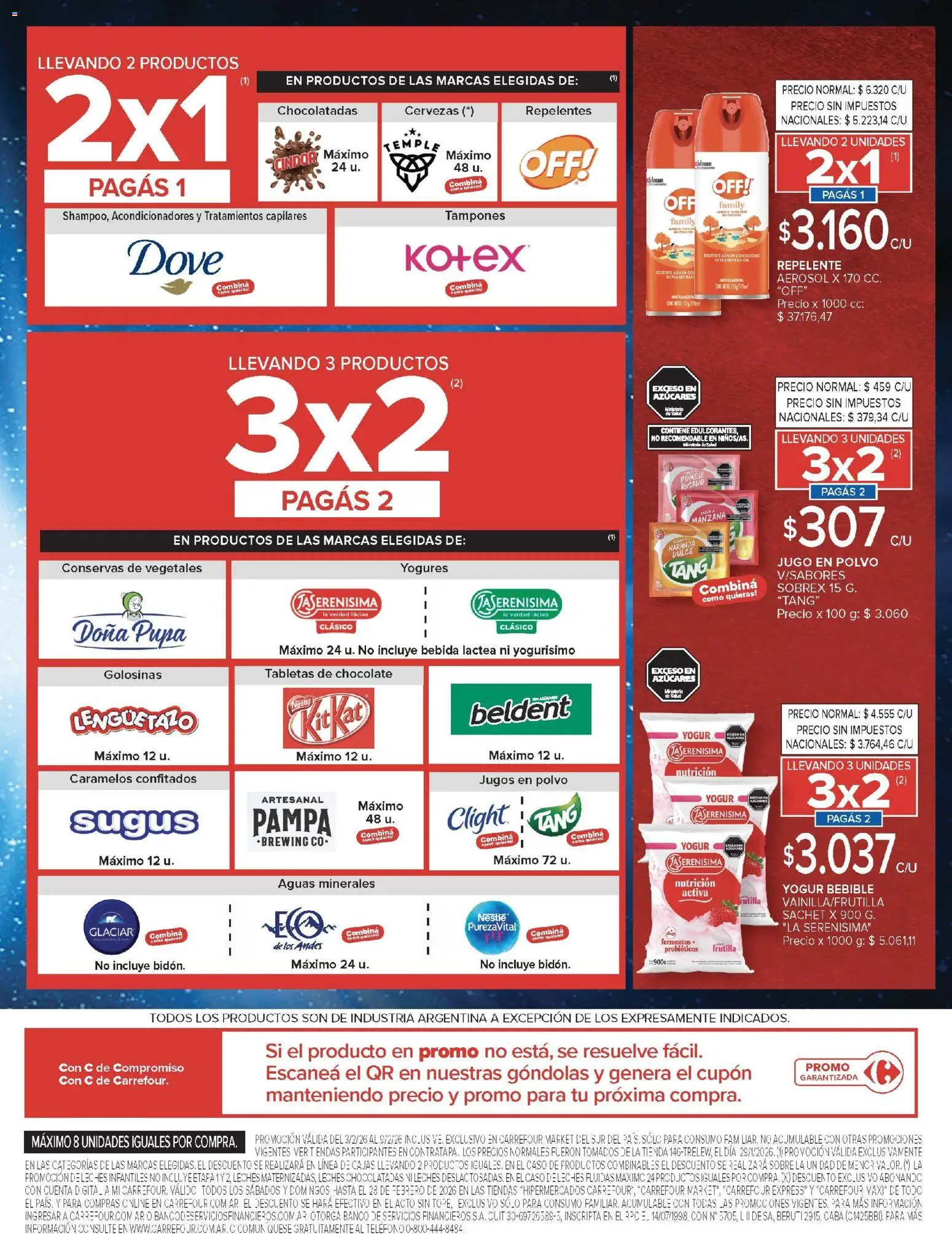 Carrefour Market catálogo │ válido desde el 03.02.2026 | Página: 5 | Productos: Caso, Banco, Manzana, Golosinas