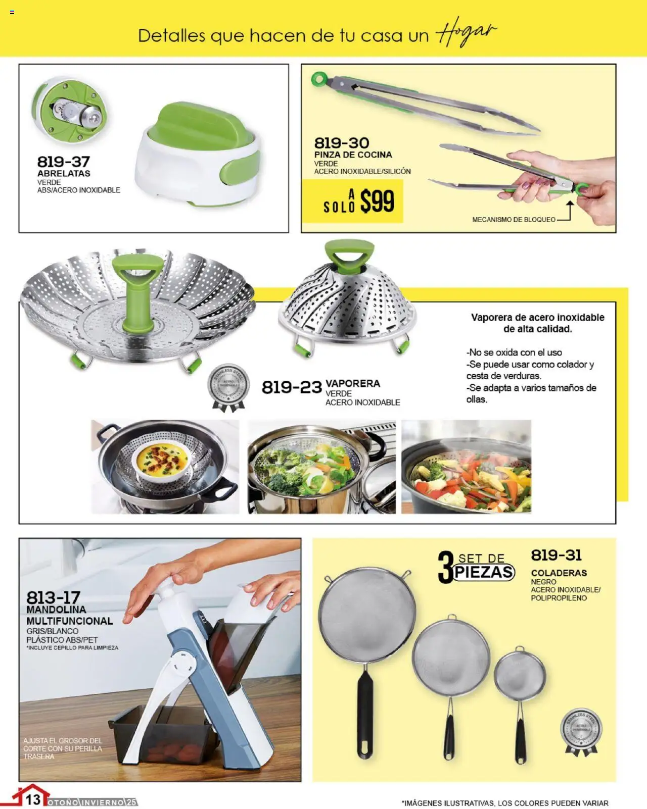 Nuevas ofertas de Cklass válidas en toda la República Mexicana desde el 14.07.2025. ¡Encuentra las mejores ofertas en Cklass catálogo Home! | Página: 14 | Productos: Colador, Cepillo, Cocina, Pinza
