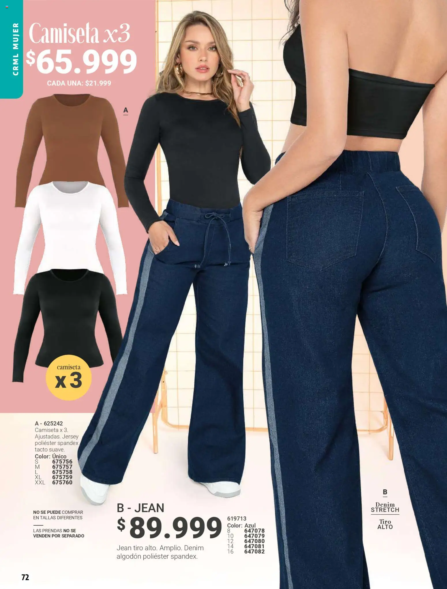 Carmel revista - valida desde el 01.05.2026 | Página: 72 | Productos: Algodón, Jean, Camiseta