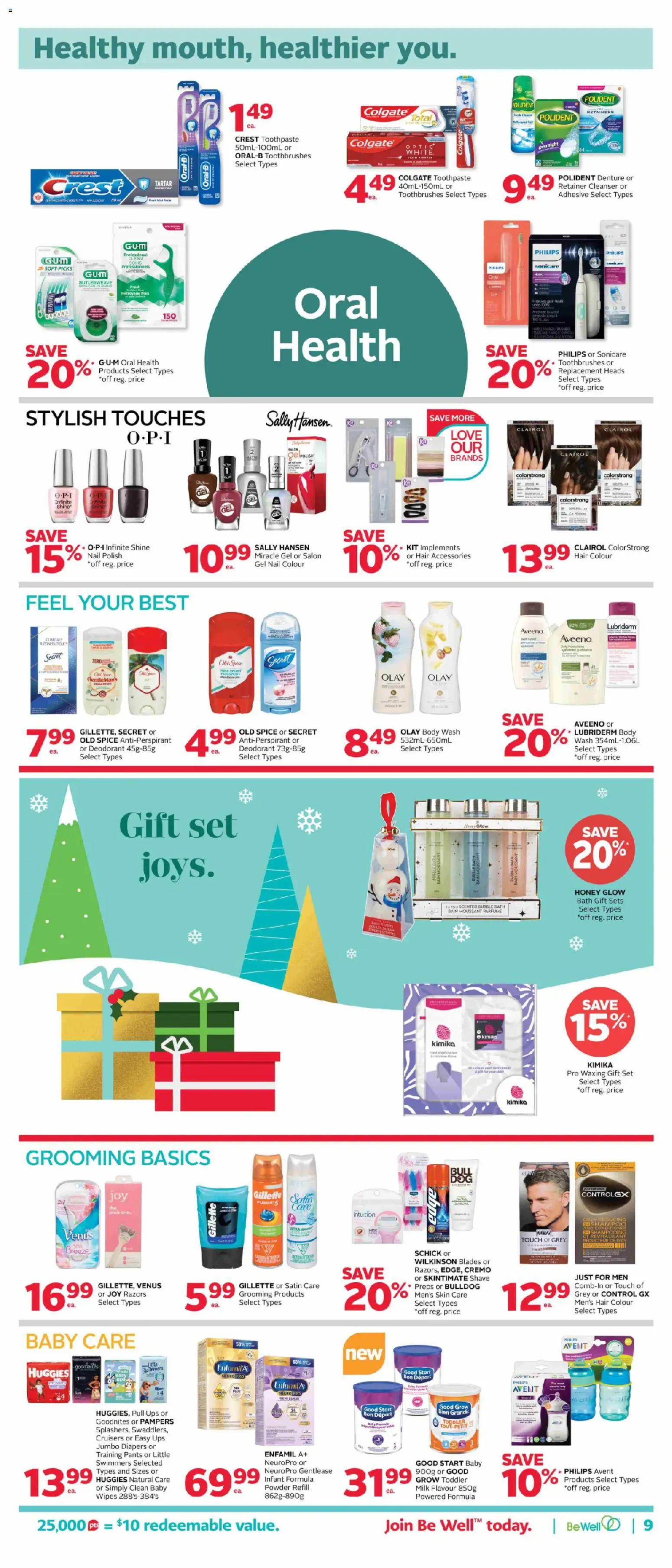 Rexall flyer valid from 28.11.2025 | Page: 18 | Products: Powder, Bath, Milk, Pants