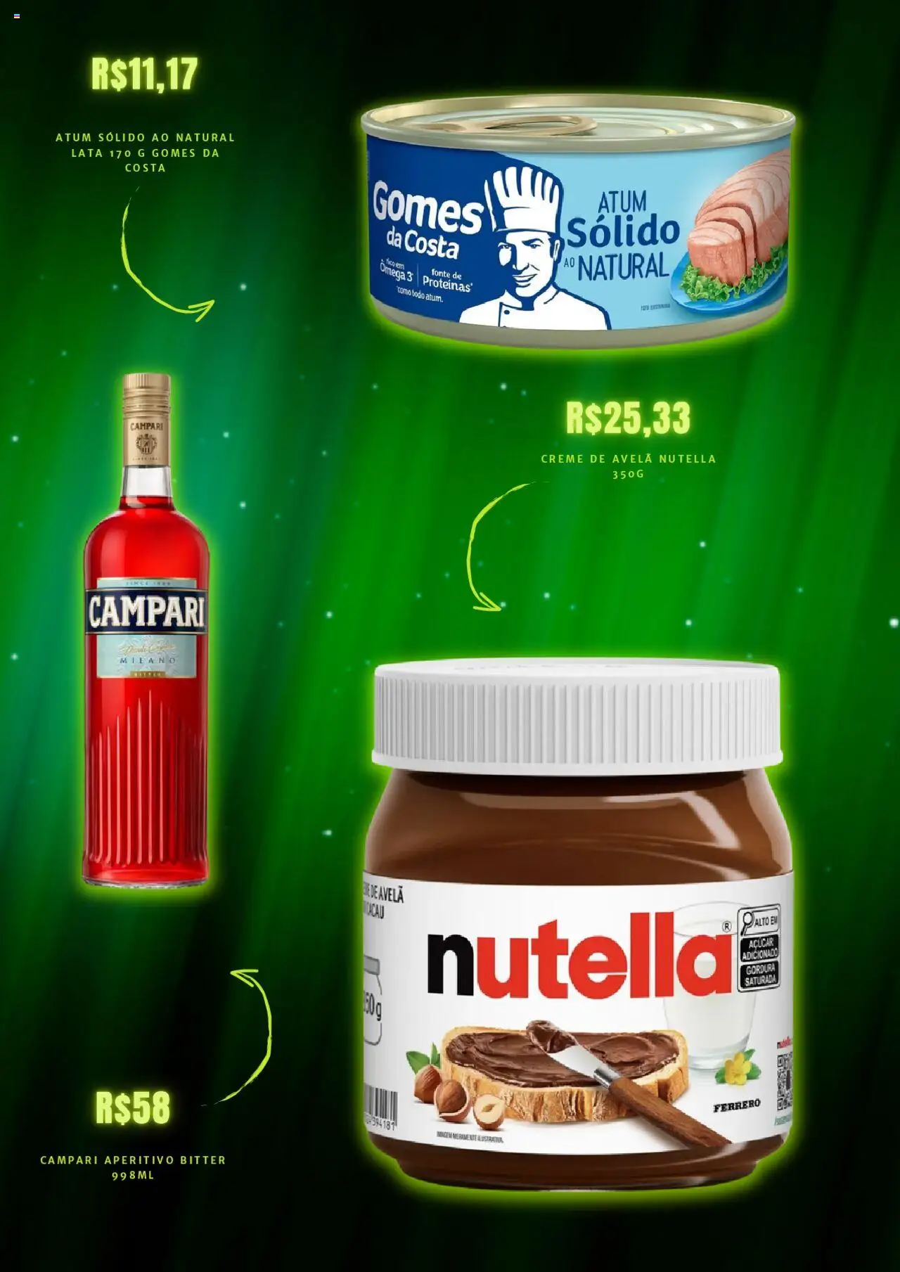 Mercado Livre Folheto - válido de 19.08.2025 | Página: 5 | Produtos: Gomes da costa, Açúcar, Campari, Avelã