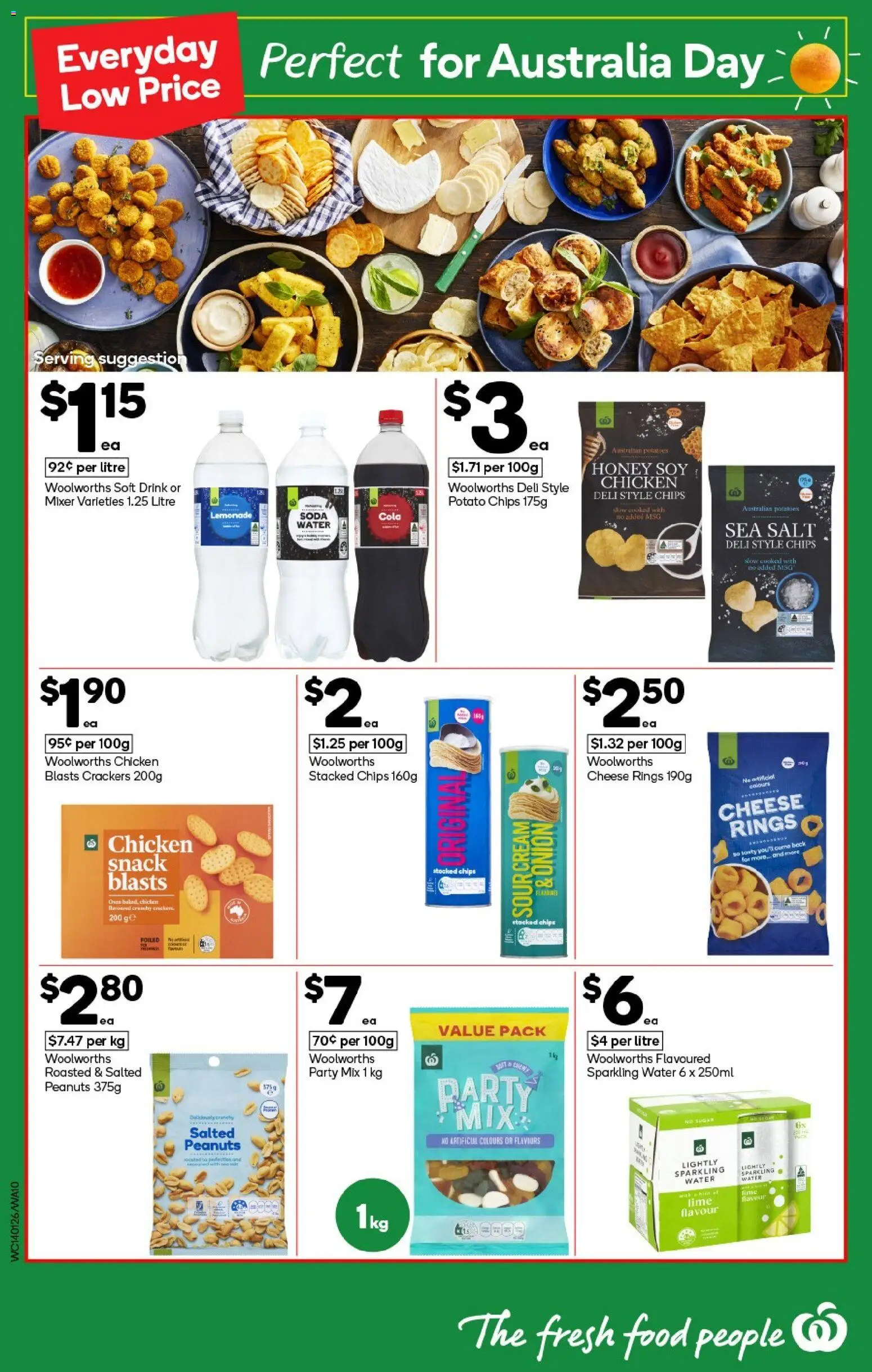 Woolworths catalogue - valid from 14.01.2026 | Page: 10 | Products: Crackers, Chicken, Potatoes, Lime