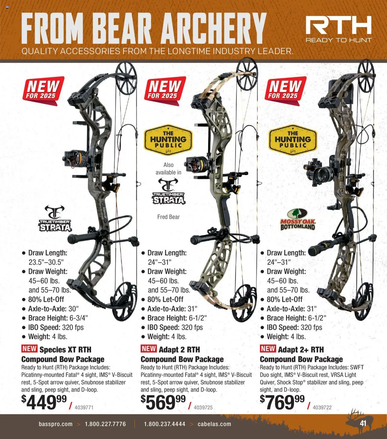 Cabela's Archery 25 - valid from 15.07.2025 | Page: 41 | Products: Bow, Arrow, Shock, Weight