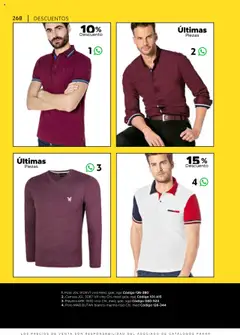 Vista previa de SC Pakar Catálogo Ropa y Accesorios, nuevo folleto de la tienda, válido en México a partir del 24.07.2025 | Página: 268 | Productos: Camisa, Playera, Vino