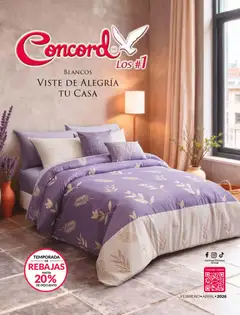 Vista previa de Colchas Concord catálogo, nuevo folleto de la tienda, válido en México a partir del 01.02.2026