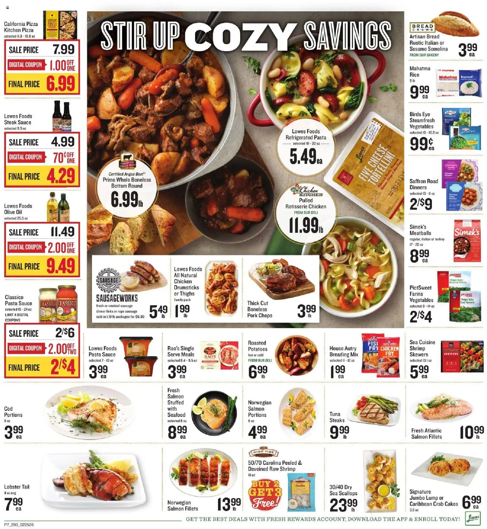 Lowes Foods Weekly Ad - SC - valid from 25.02.2026 | Page: 7 | Products: Bakery, Cheese, Rice, Potatoes