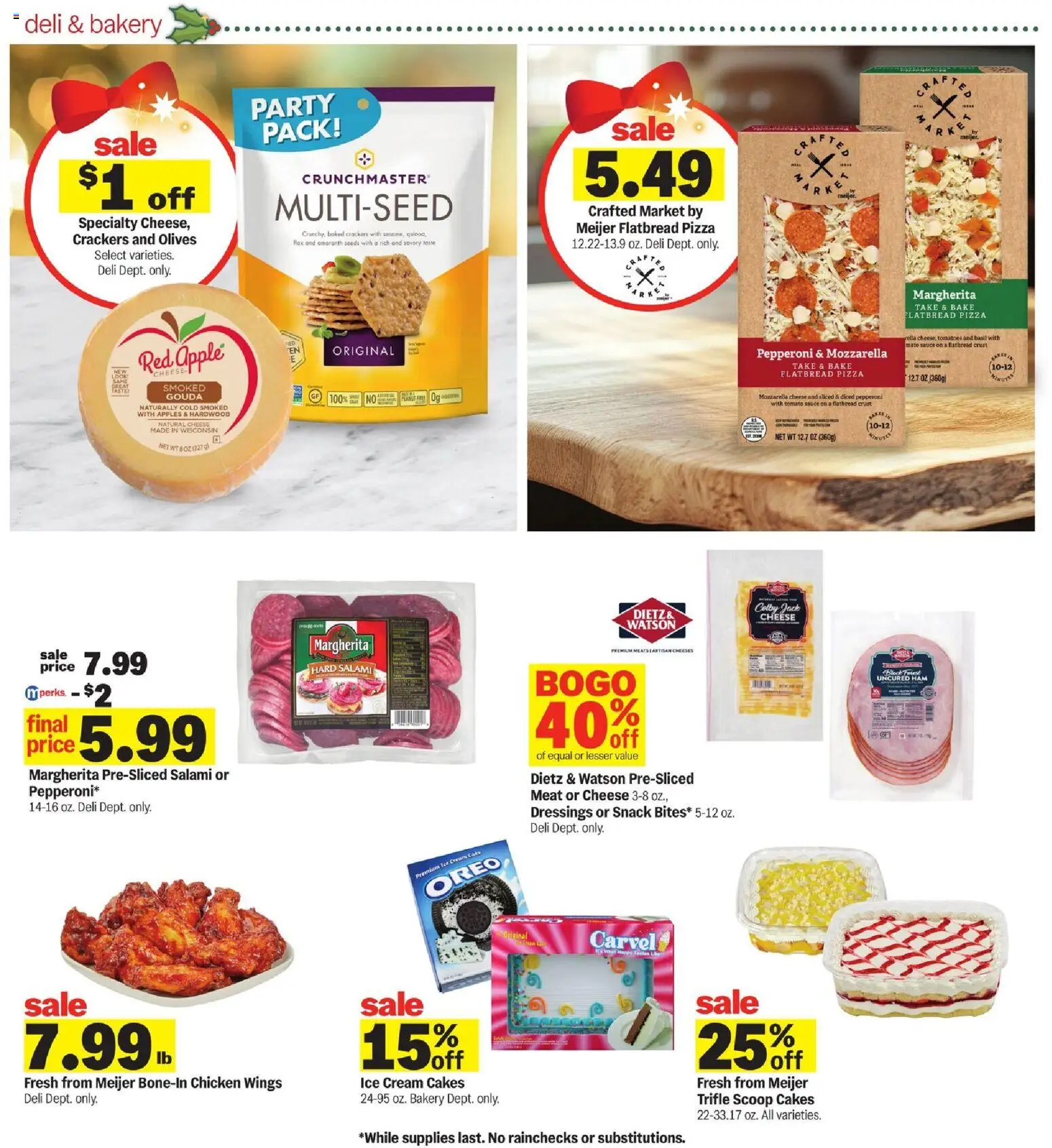 Meijer Weekly Ad - valid from 28.11.2025 | Page: 7 | Products: Bakery, Pizza, Apples, Ice cream