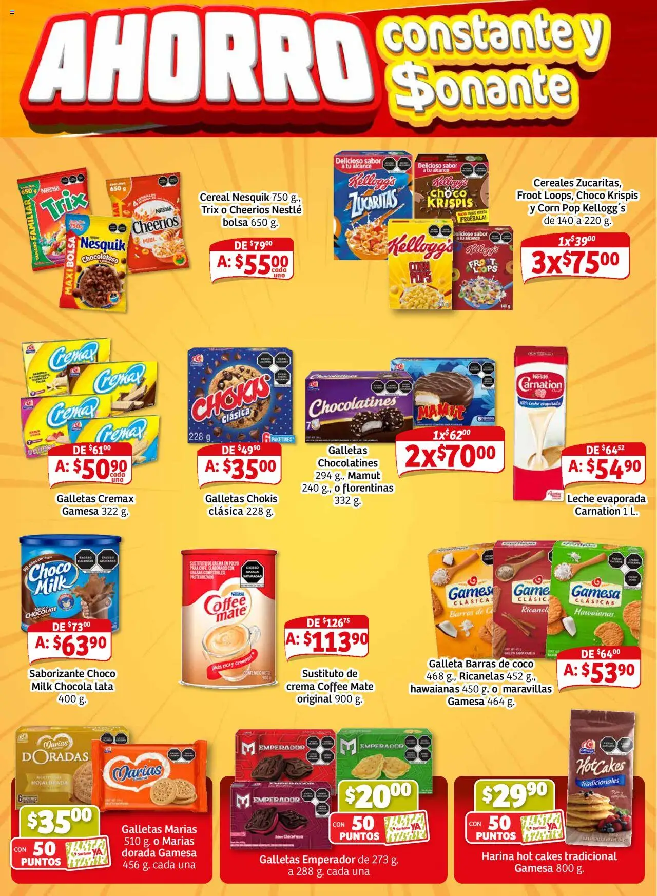 Nuevas ofertas de Soriana válidas en toda la República Mexicana desde el 28.08.2025. ¡Encuentra las mejores ofertas en Soriana - Pesito Valedor Mercado: Camp, Chia, Oax, Q. Roo, Tab, Yuc! | Página: 15 | Productos: Harina, Bolsa, Galletas, Mate