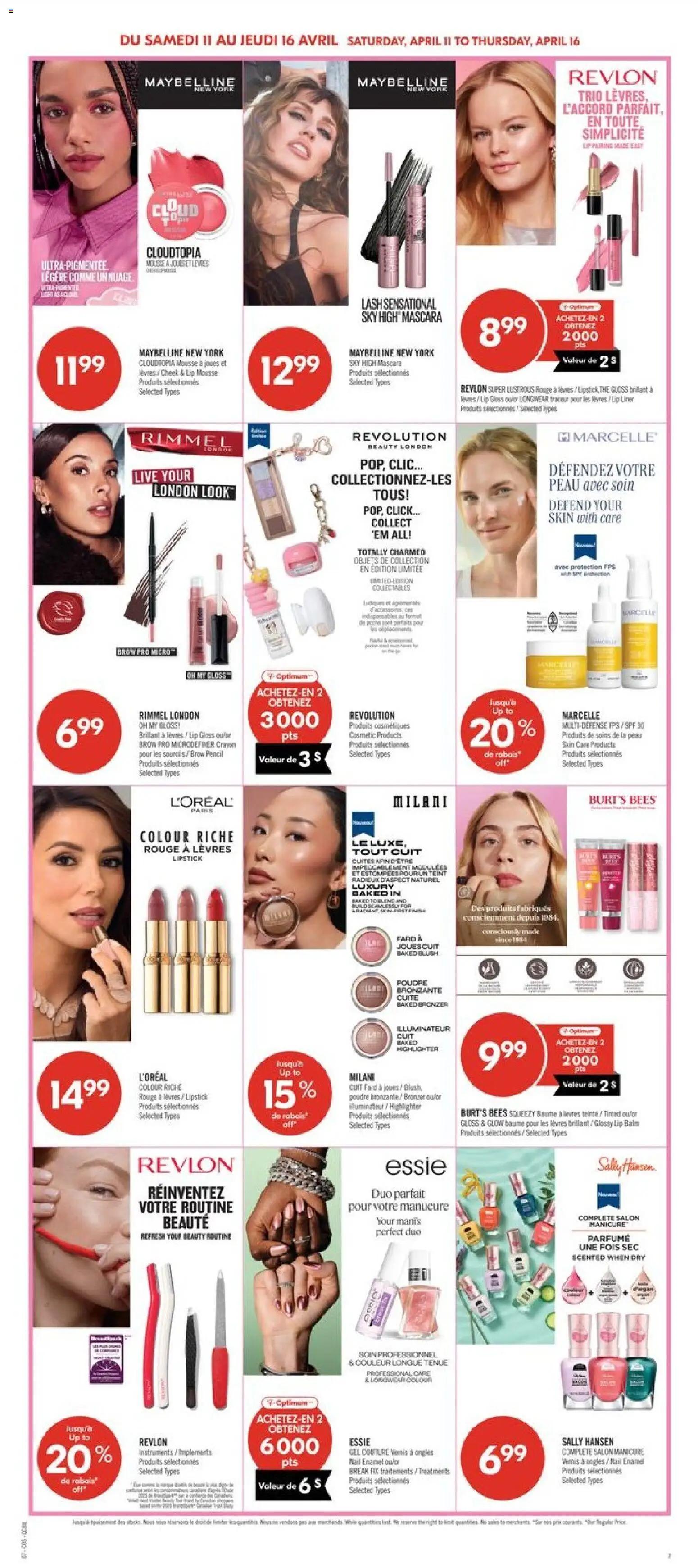 Pharmaprix flyer valid from 10.04.2026 | Page: 12 | Products: Bronzer, Blush, Highlighter, Nail polish