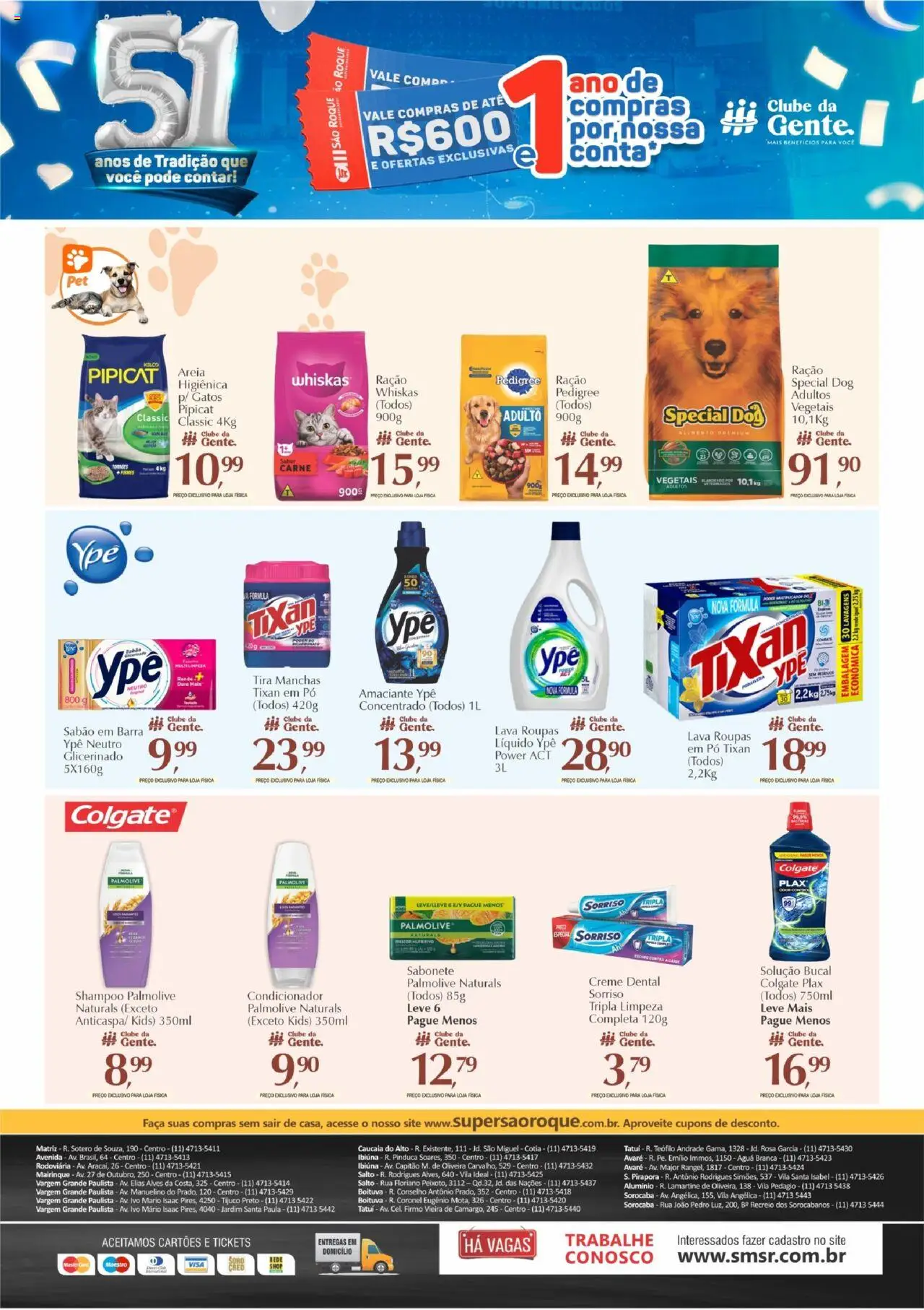 São Roque Supermercados Folheto - válido de 12.09.2025 | Página: 9 | Produtos: Shampoo, Solução bucal, Pó, Carne