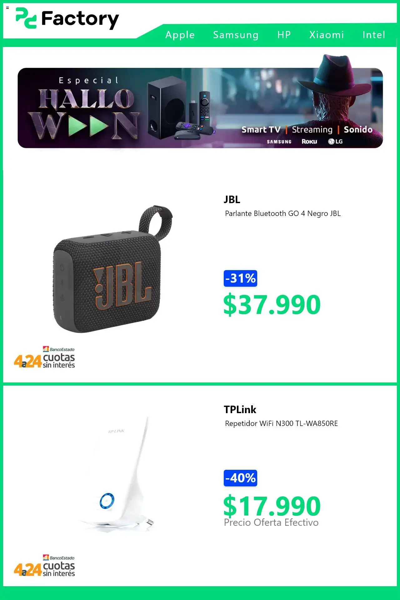 PC Factory ofertas  │ válido desde el 20.10.2025 | Página: 2 | Productos: Parlante