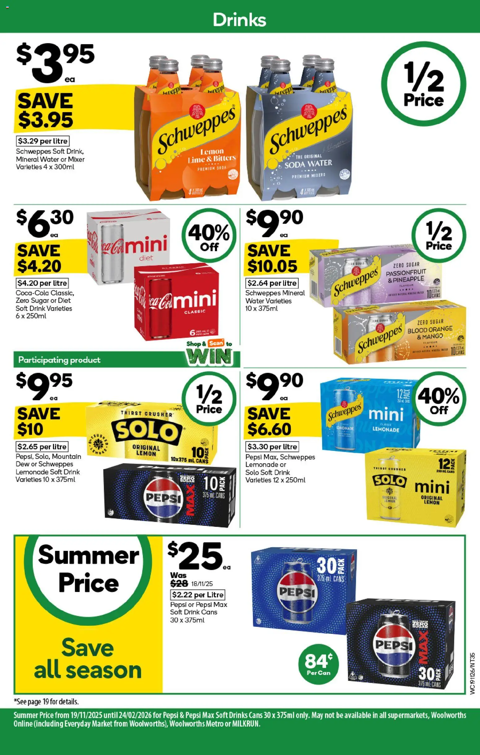 Woolworths catalogue - valid from 19.11.2025 | Page: 35 | Products: Pineapple, Passionfruit, Water, Mango
