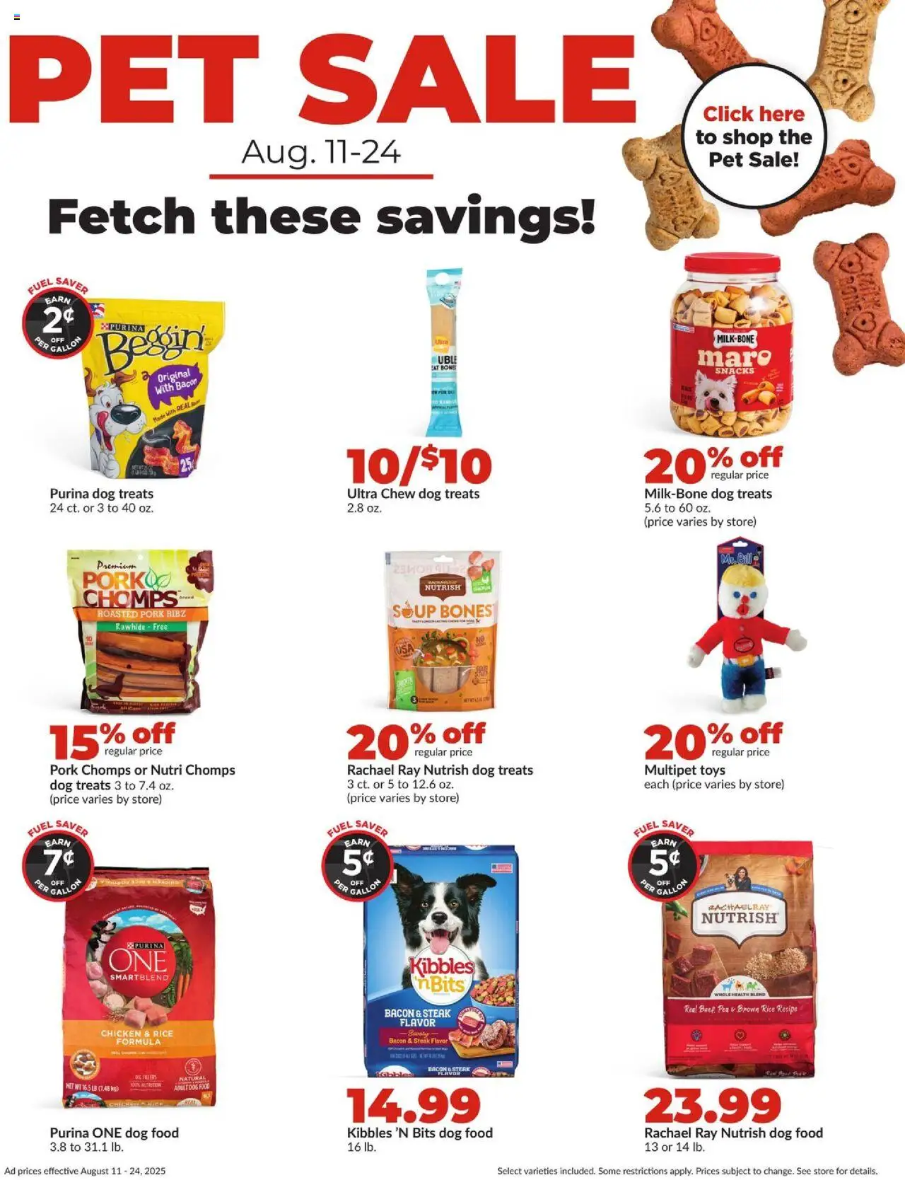 HyVee Weekly Ad - valid from 18.08.2025 | Page: 37 | Products: Dog Treats, Dog Food, Rice, Pea